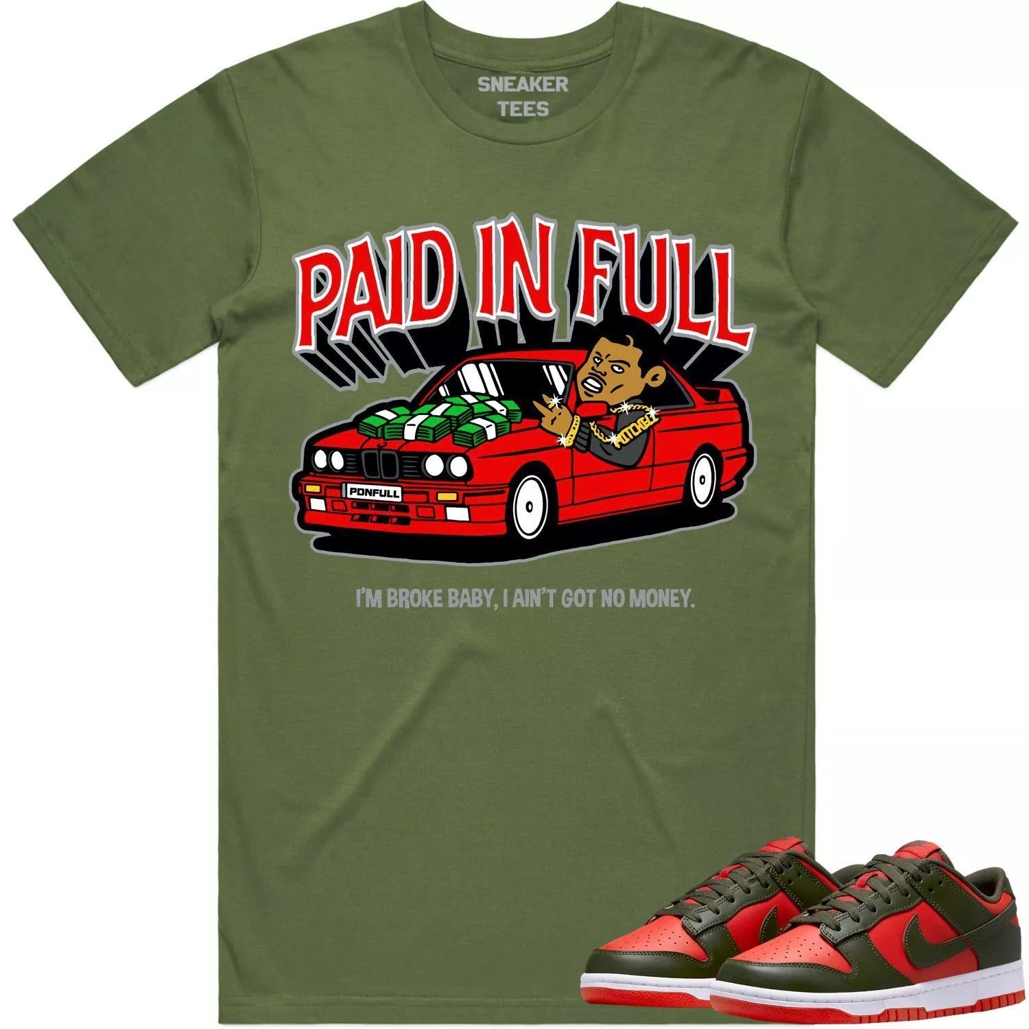 Talk To The Hand Unisex Tees Jordan 1 High OG Dusted Clay to match Sneaker, Outfit birthday graphic Tees T-Shirt, Sneaker Match Tee