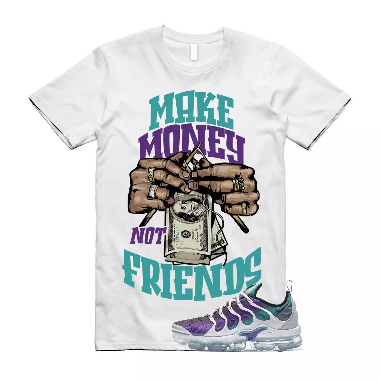 Respect the Hustle Sneaker Shirt Match Jordan 1 High OG Stealth T-Shirt, Sneaker Match Tee