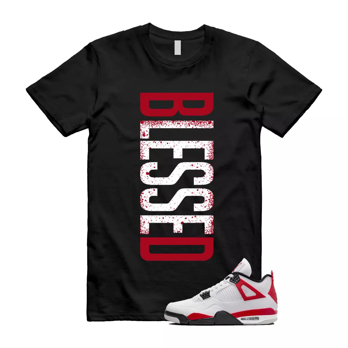 Secure the Bag Sneaker T-shirt Made To Match Foamposite Blue/Orange T-Shirt, Sneaker Match Tee