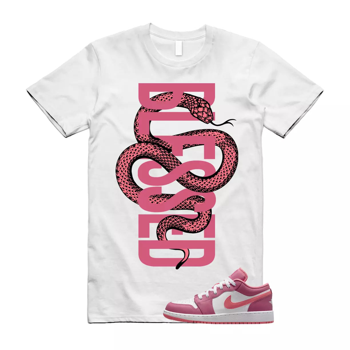 H for Hustle Sneaker T-shirt Made To Match Jordan 1 Retro High Light Army Rust Shadow Patina 555088-033 T-Shirt, Sneaker Match Tee