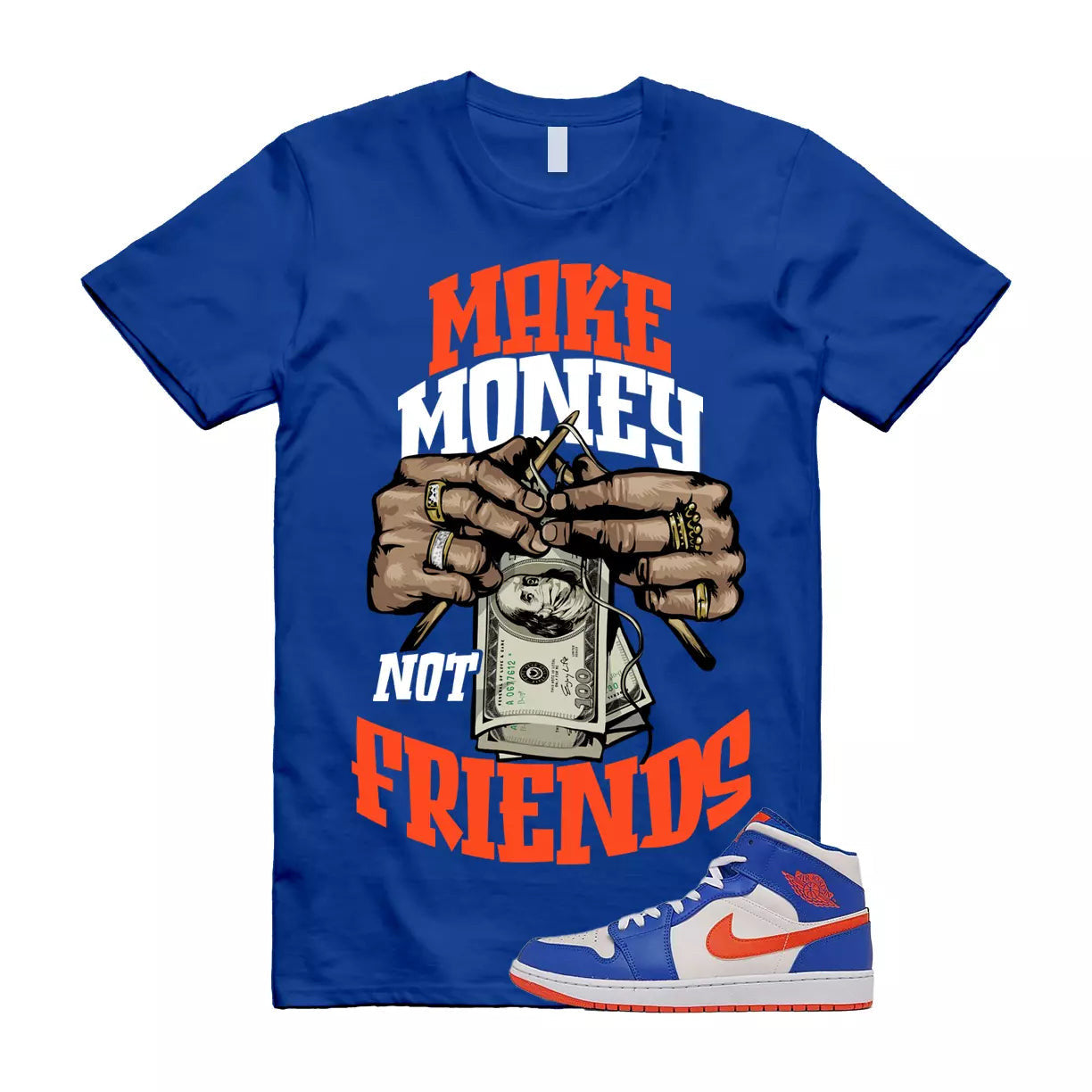 Hustle Shirt Made To Match Jordan 4 Retro Red T-Shirt, Sneaker Match Tee