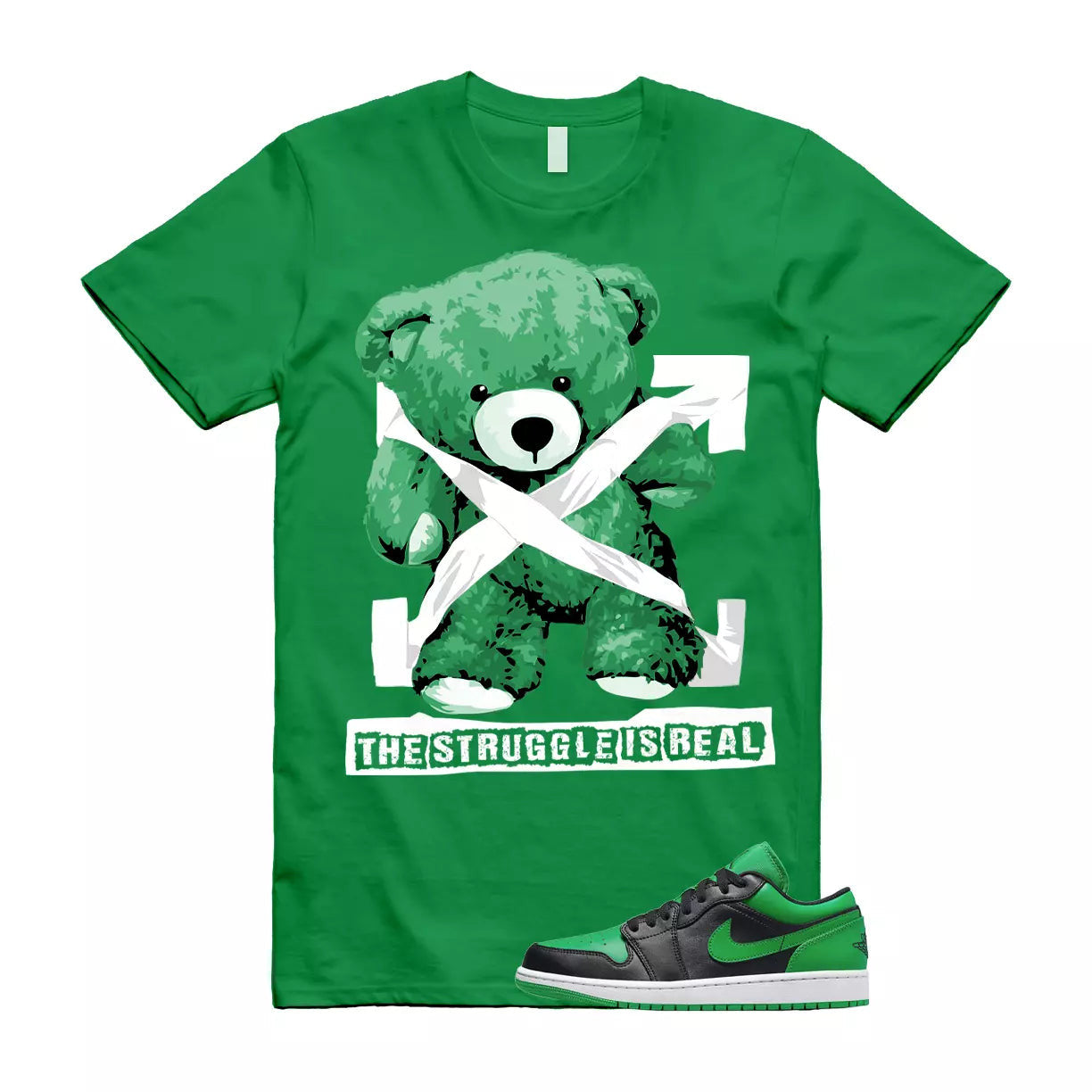 Hustle Shirt Made To Match Jordan 1 Retro Volt Gold T-Shirt, Sneaker Match Tee
