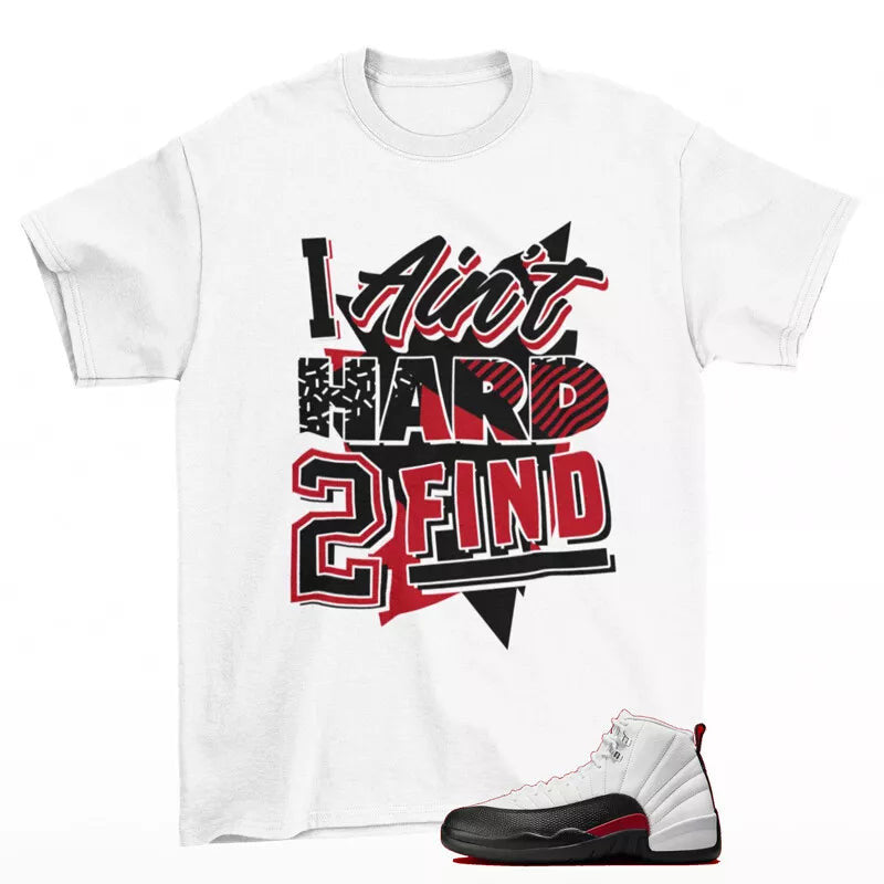 Jordan 12 Retro Red Taxi Flip Shirt to match Rare Find T-Shirt CT8013-162, Match Sneaker Tee