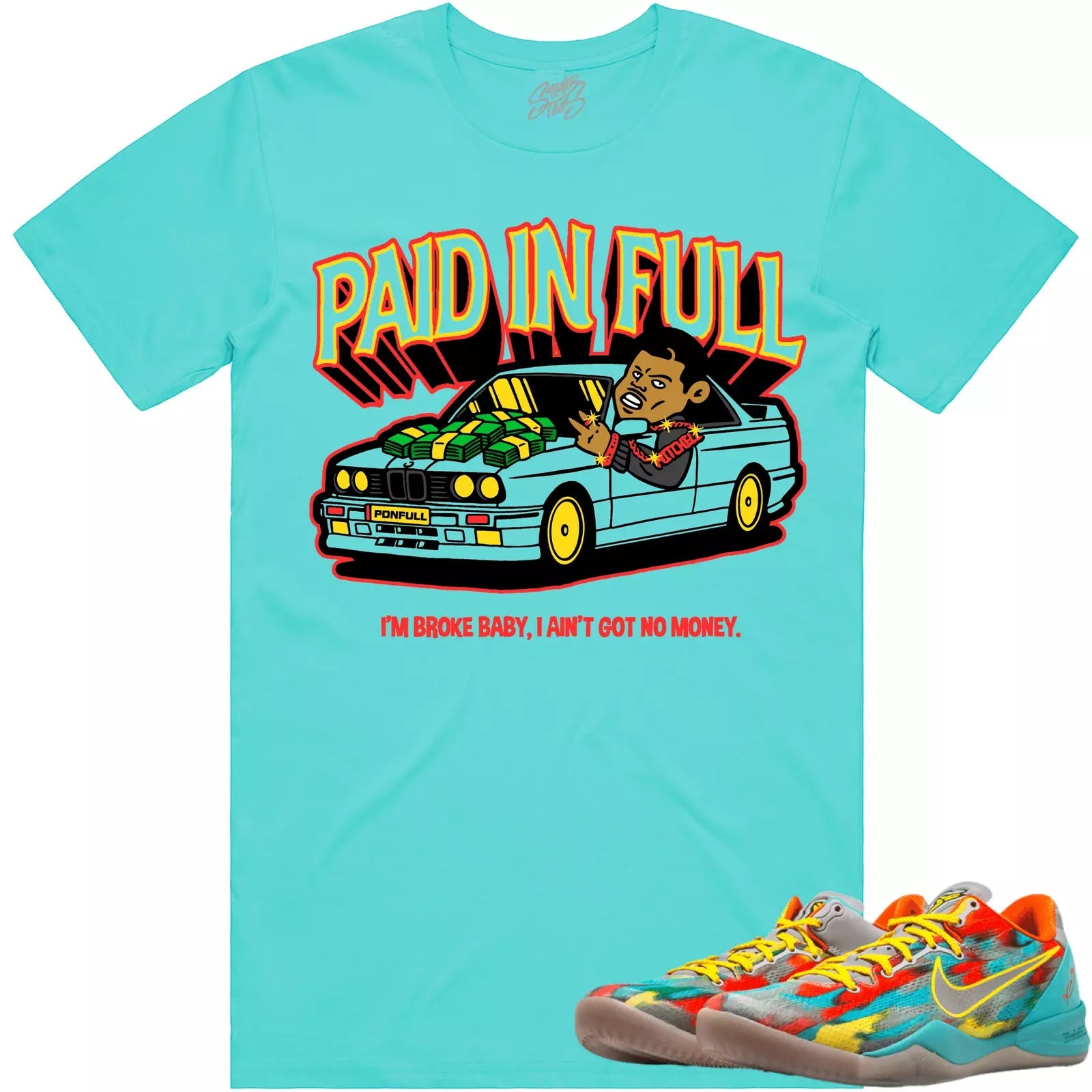 Level Up Sneaker Shirt Made To Match Jordan 1 Mid Orange Black T-Shirt, Sneaker Match Tee