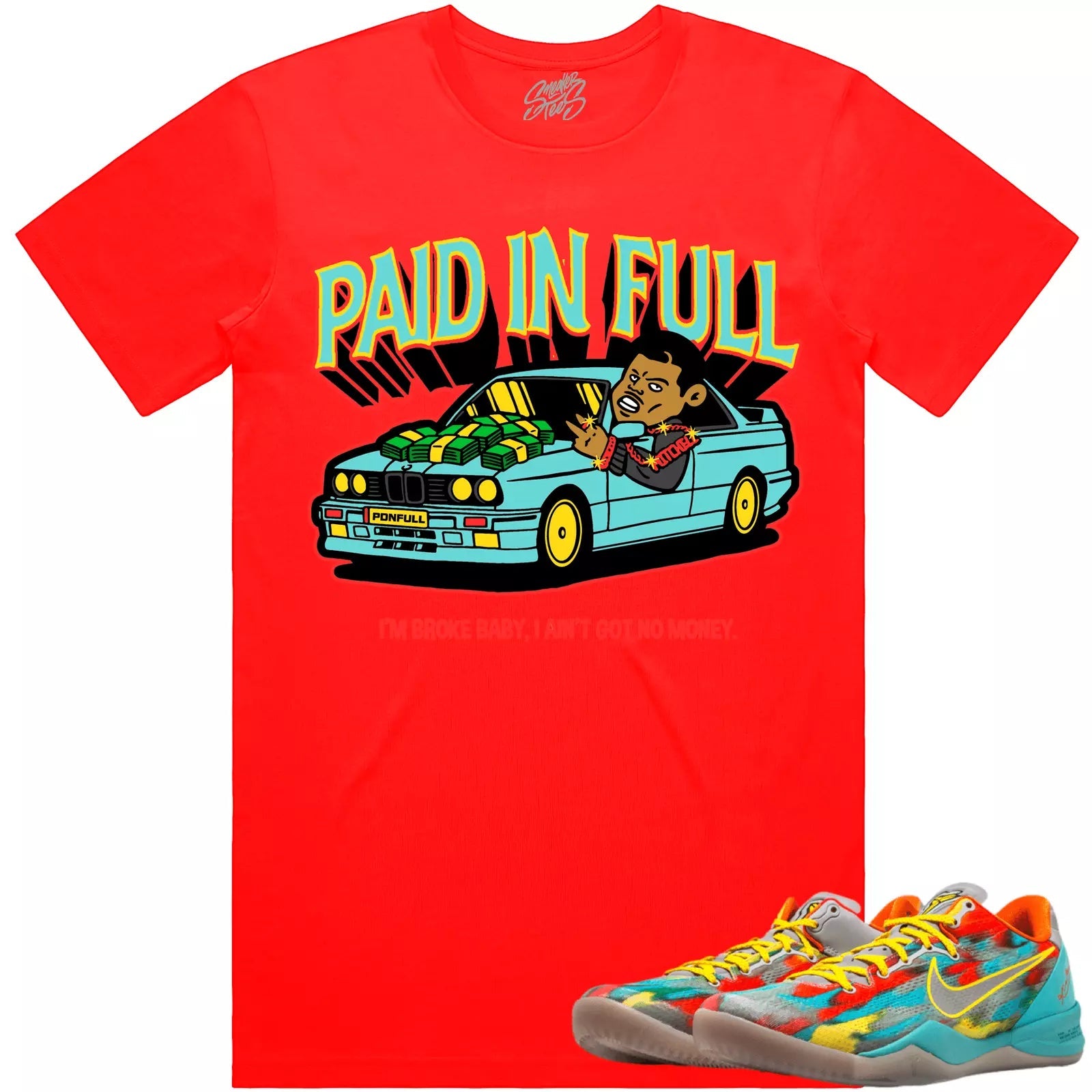 Level Up Sneaker Shirt Made To Match Jordan 1 Mid Orange Black T-Shirt, Sneaker Match Tee