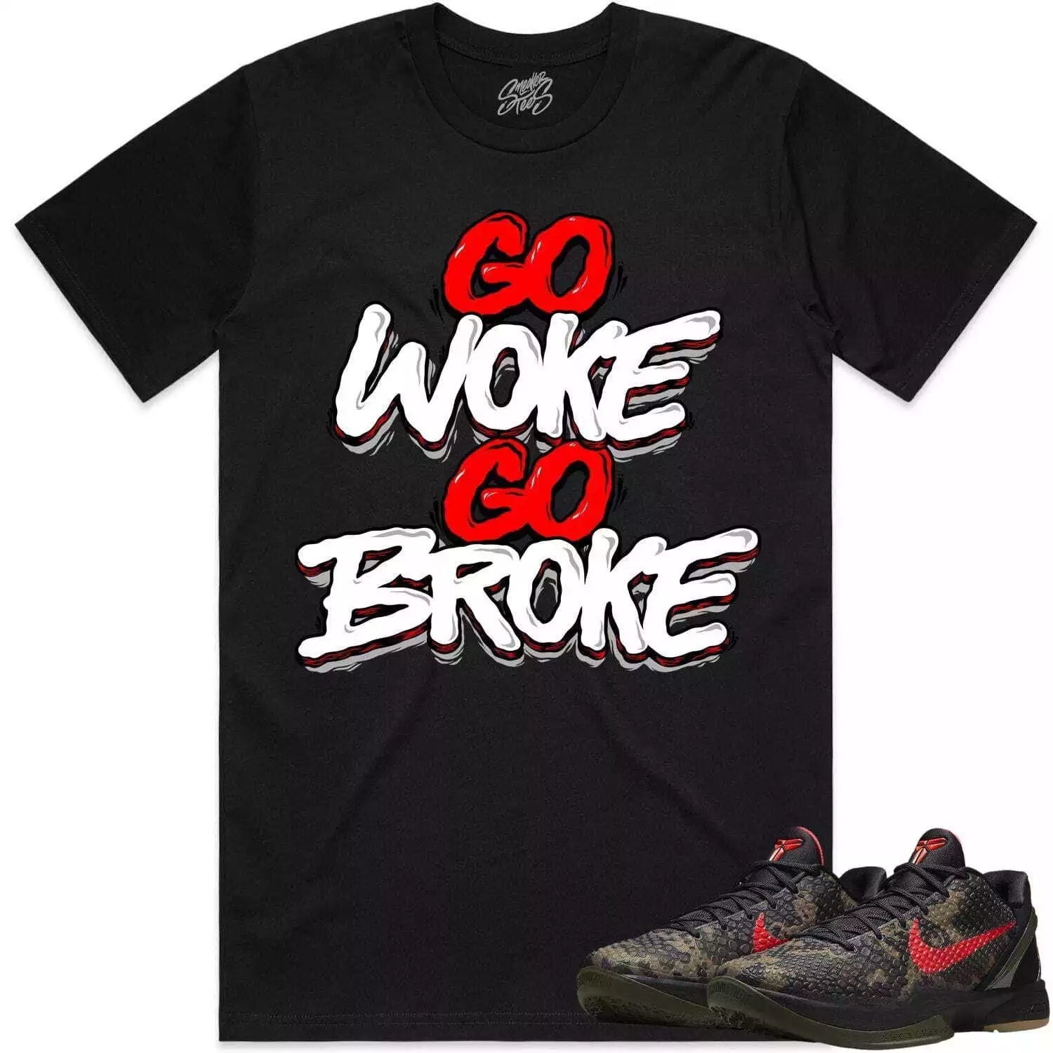 Level Up Sneaker Shirt Made To Match Dunks Low Essential Black Paisley T-Shirt, Sneaker Match Tee