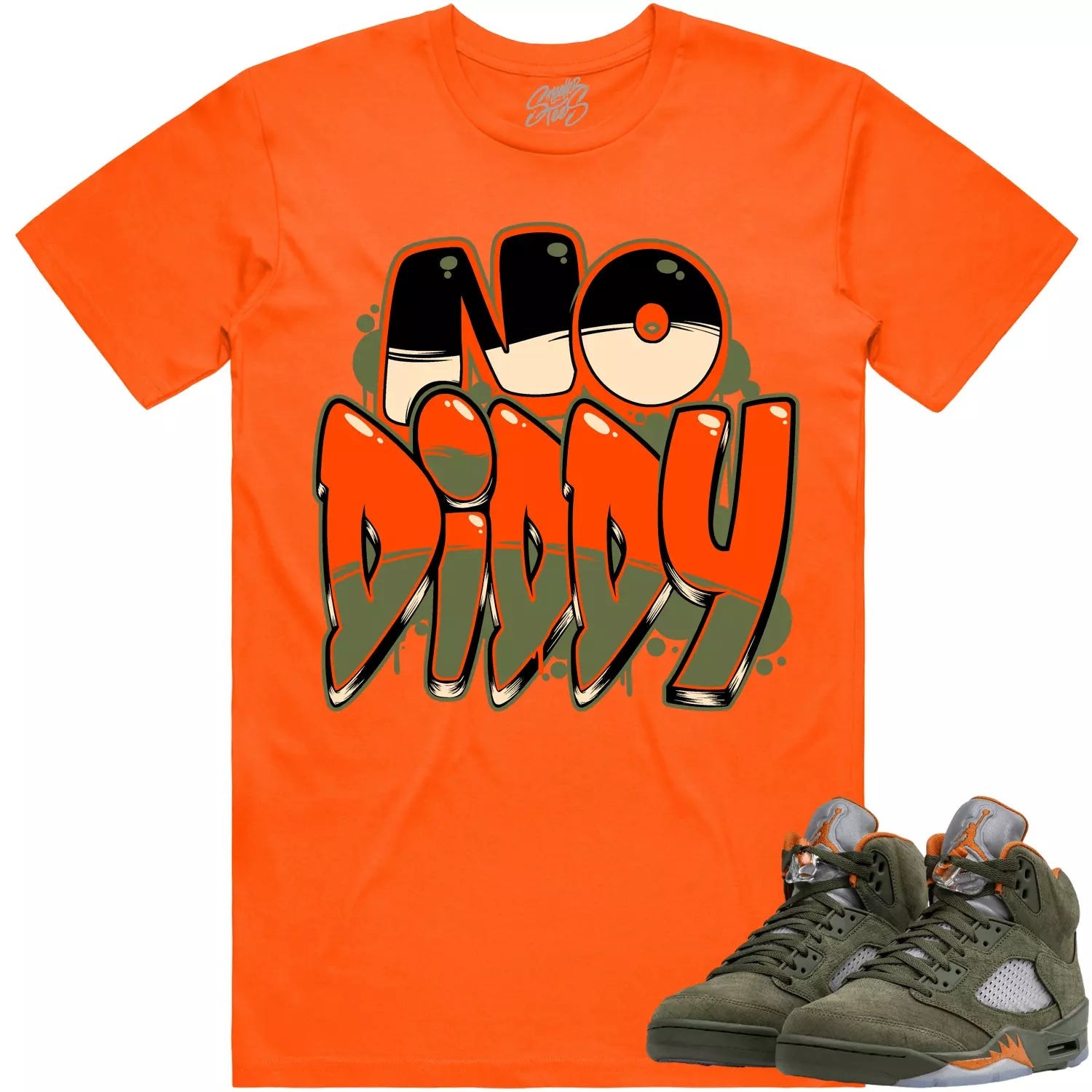 OnlyBands Sneaker Shirt Made To Match Dunks High White Picante Red T-Shirt, Sneaker Match Tee