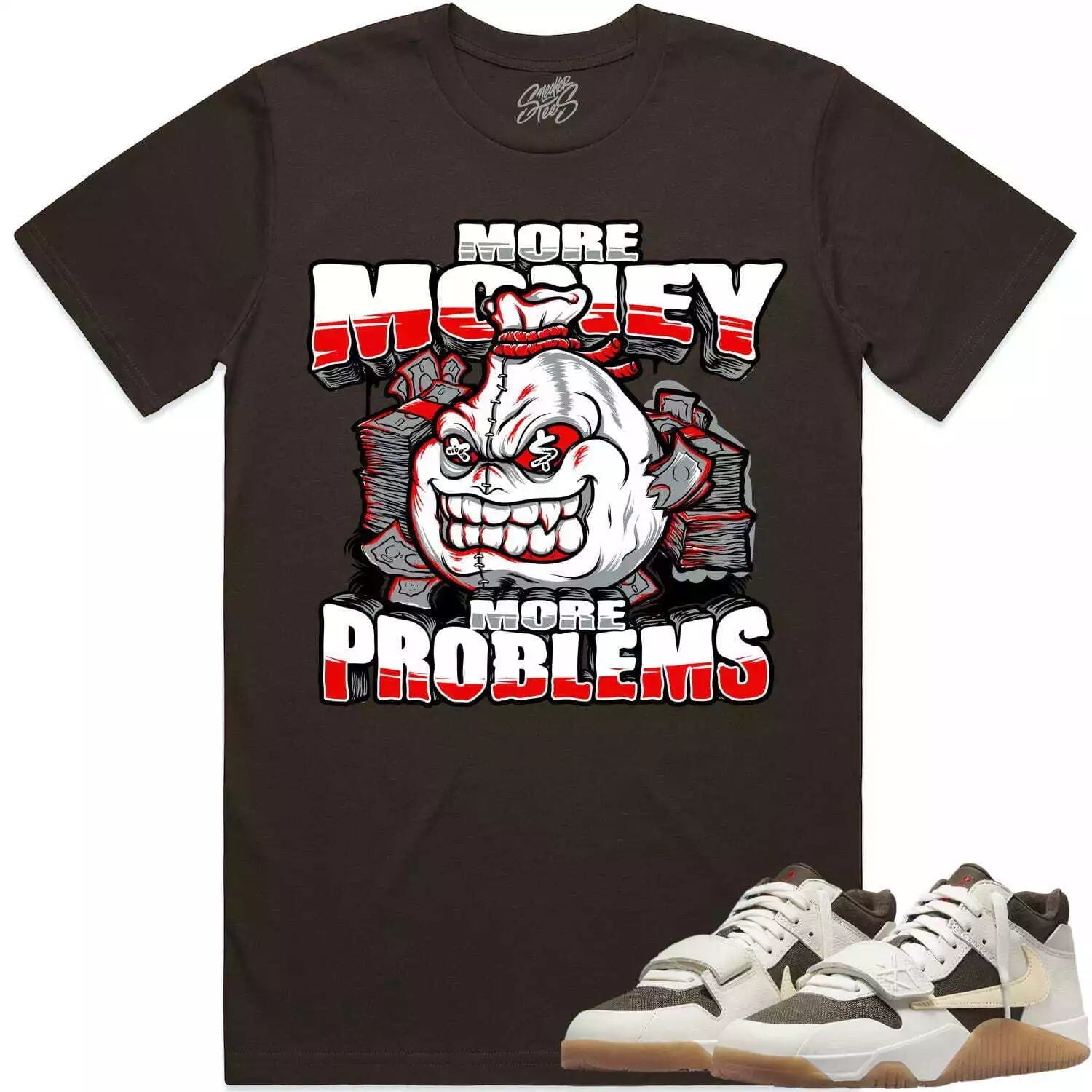 Loyalty Sneaker Shirt Made To Match Dunks High White Picante Red T-Shirt, Sneaker Match Tee