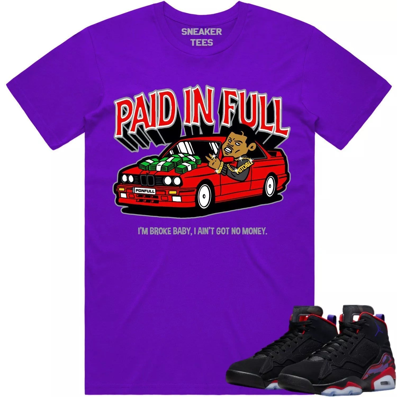 Drippin T-Shirt Match Jordan 4 Lightning T-Shirt, Sneaker Match Tee