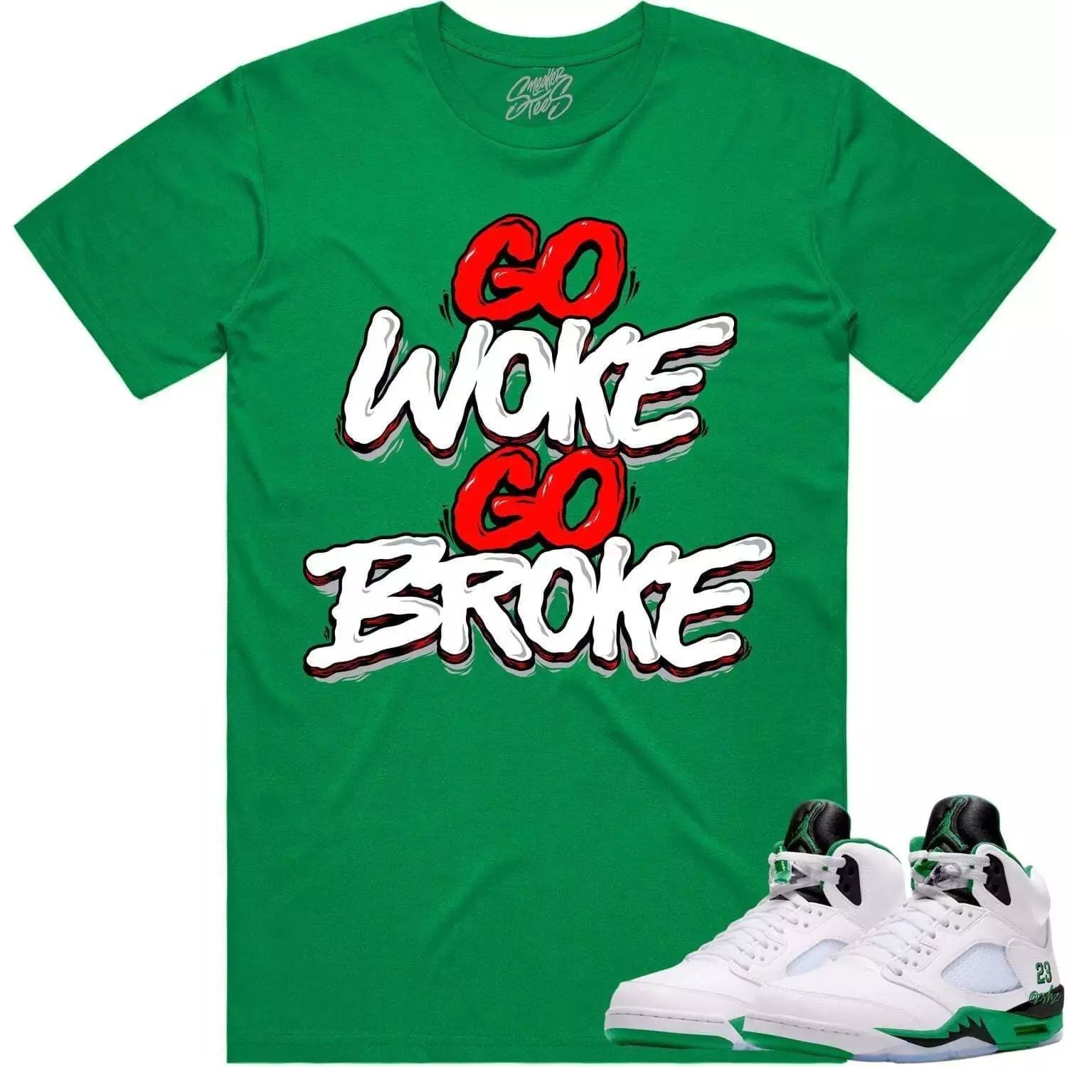 Medusa Sneaker Shirt Made To Match Dunks High White Picante Red T-Shirt, Sneaker Match Tee