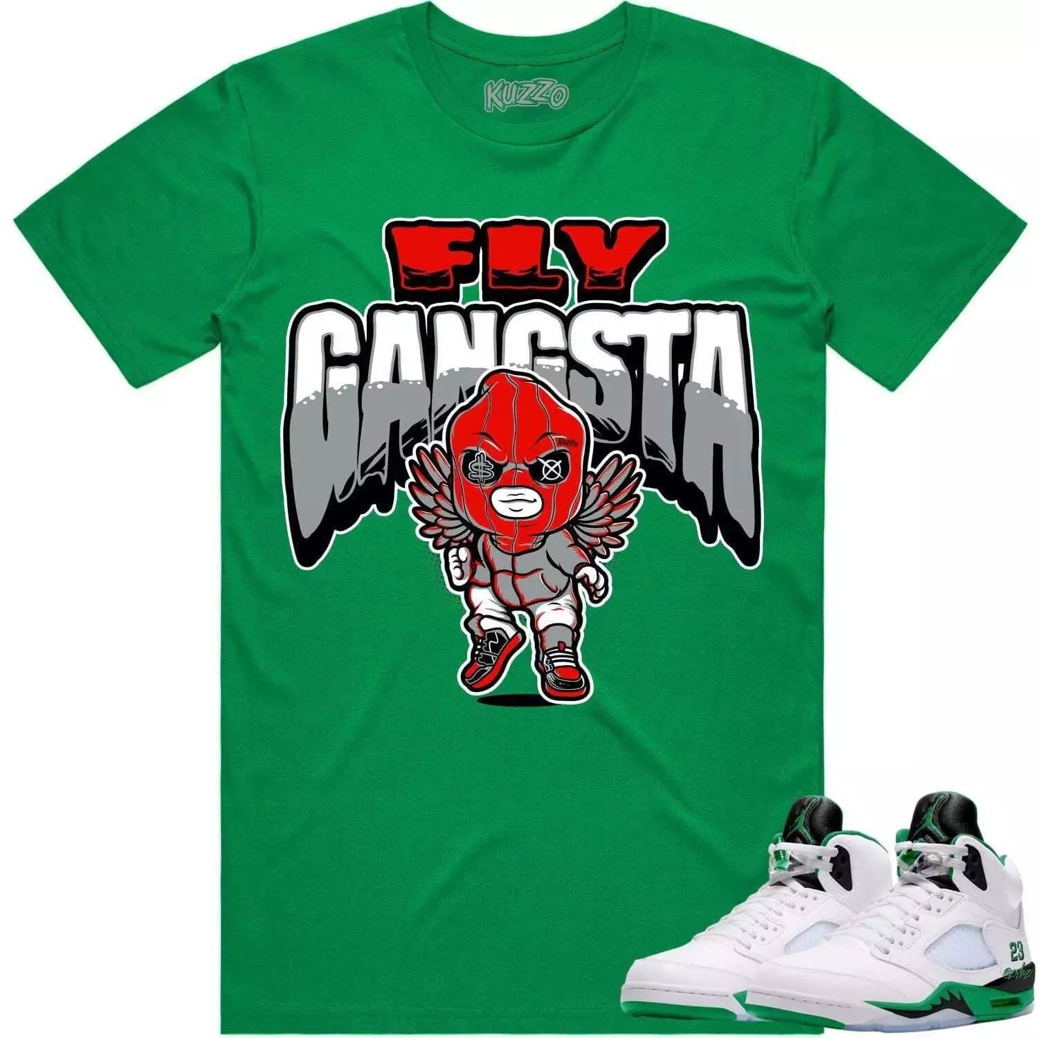 Leo Sneaker Shirt Made To Match Dunks High White Picante Red T-Shirt, Sneaker Match Tee