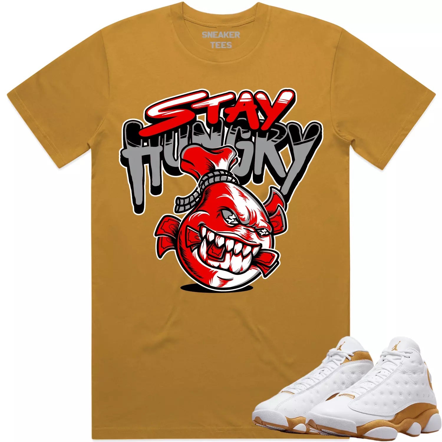 No Fake Friends Shirt Made To Match Dunks High White Picante Red T-Shirt, Sneaker Match Tee