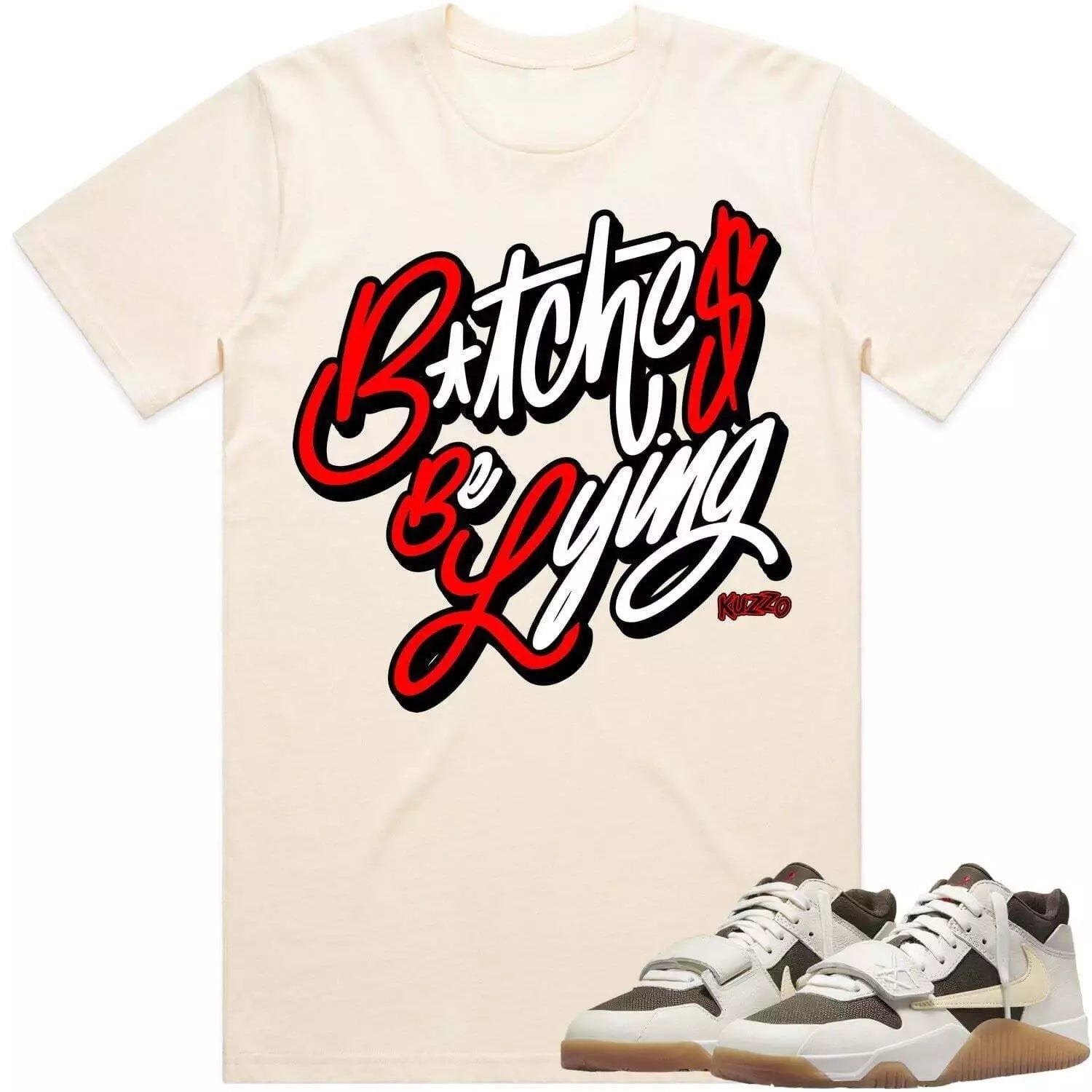 Time Is Money Sneaker Shirt Made To Dunks High White Picante Red T-Shirt, Sneaker Match Tee
