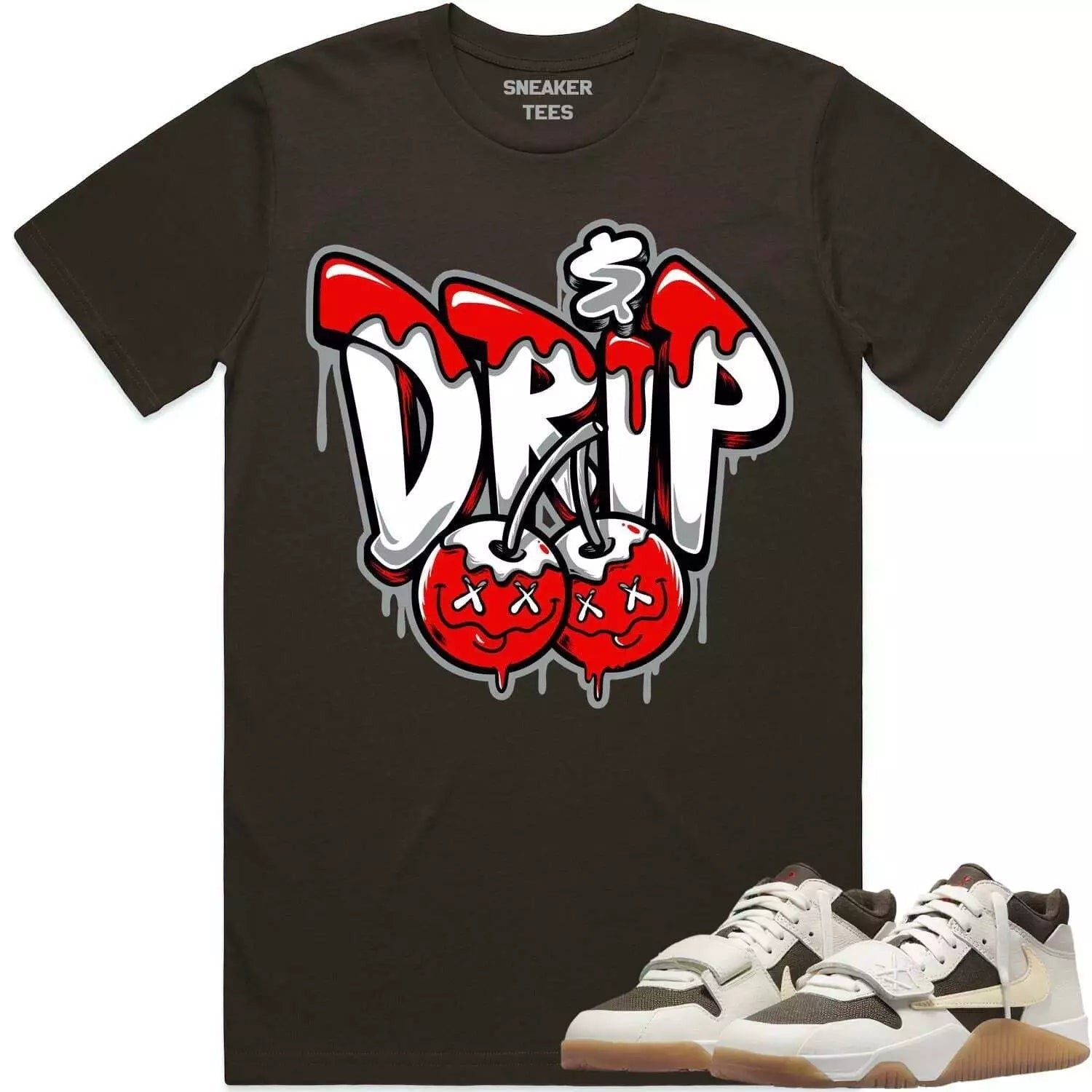 Time Is Money Sneaker Shirt Made To Dunks High White Picante Red T-Shirt, Sneaker Match Tee