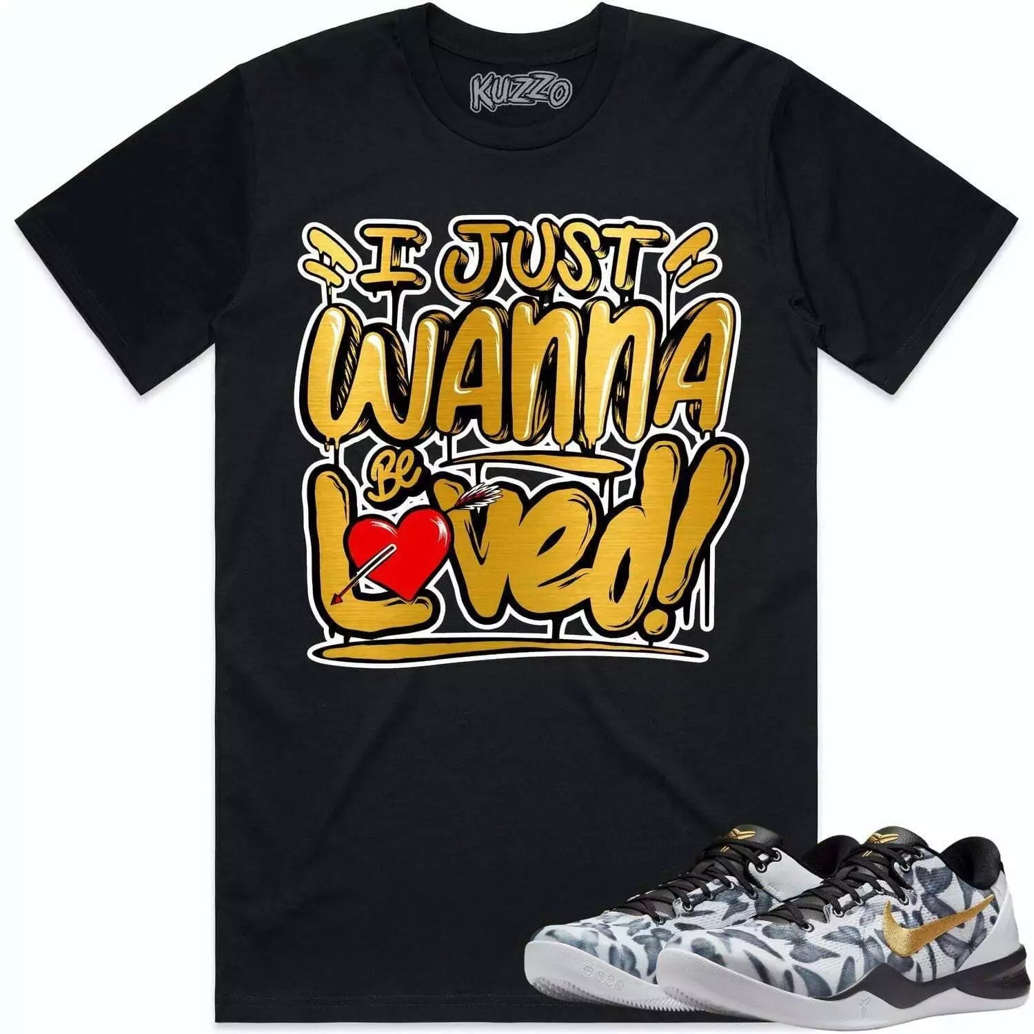 Gorilla Beast Sneaker Shirt Made To Match Dunks High White Picante Red T-Shirt, Sneaker Match Tee