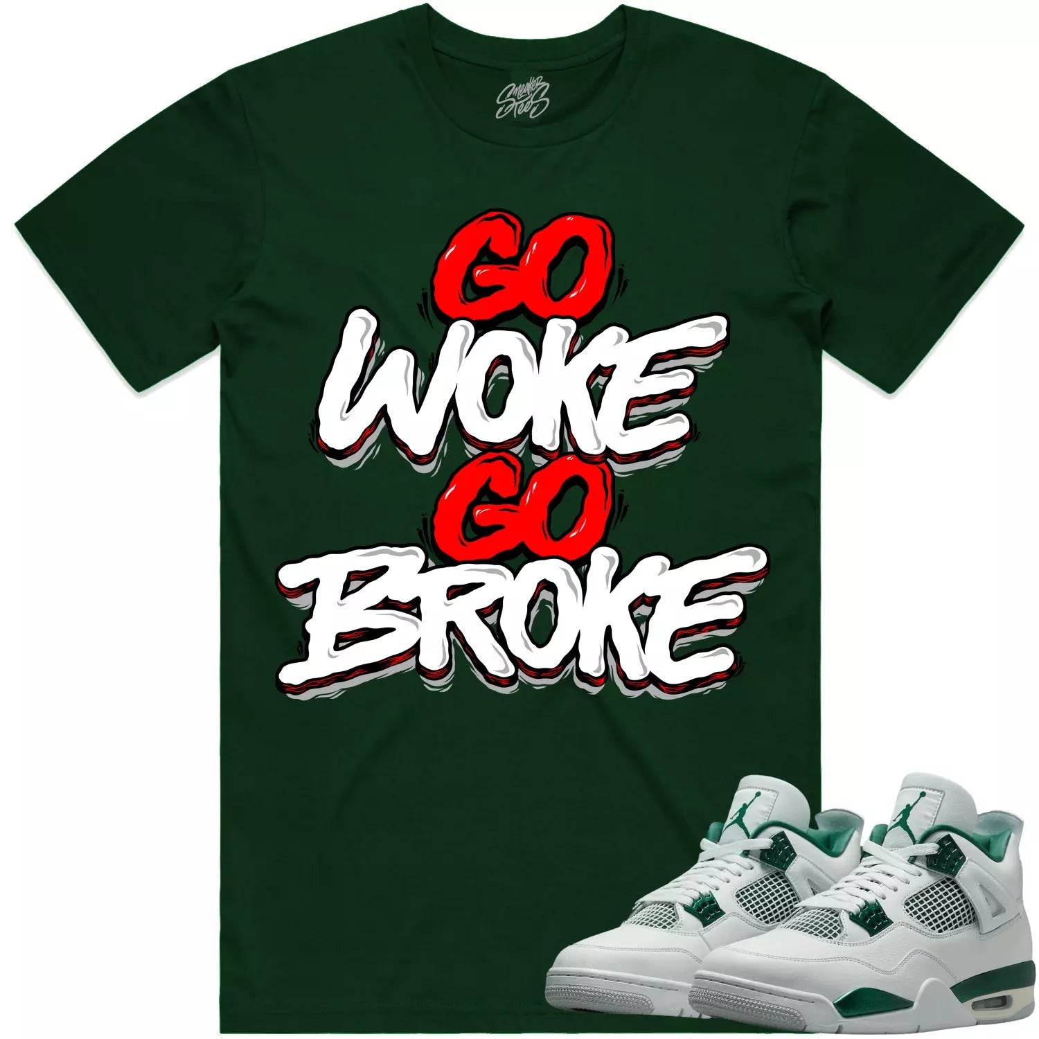Chicago T-shirt Match Jordan 3 Pine Green T-Shirt, Sneaker Match Tee