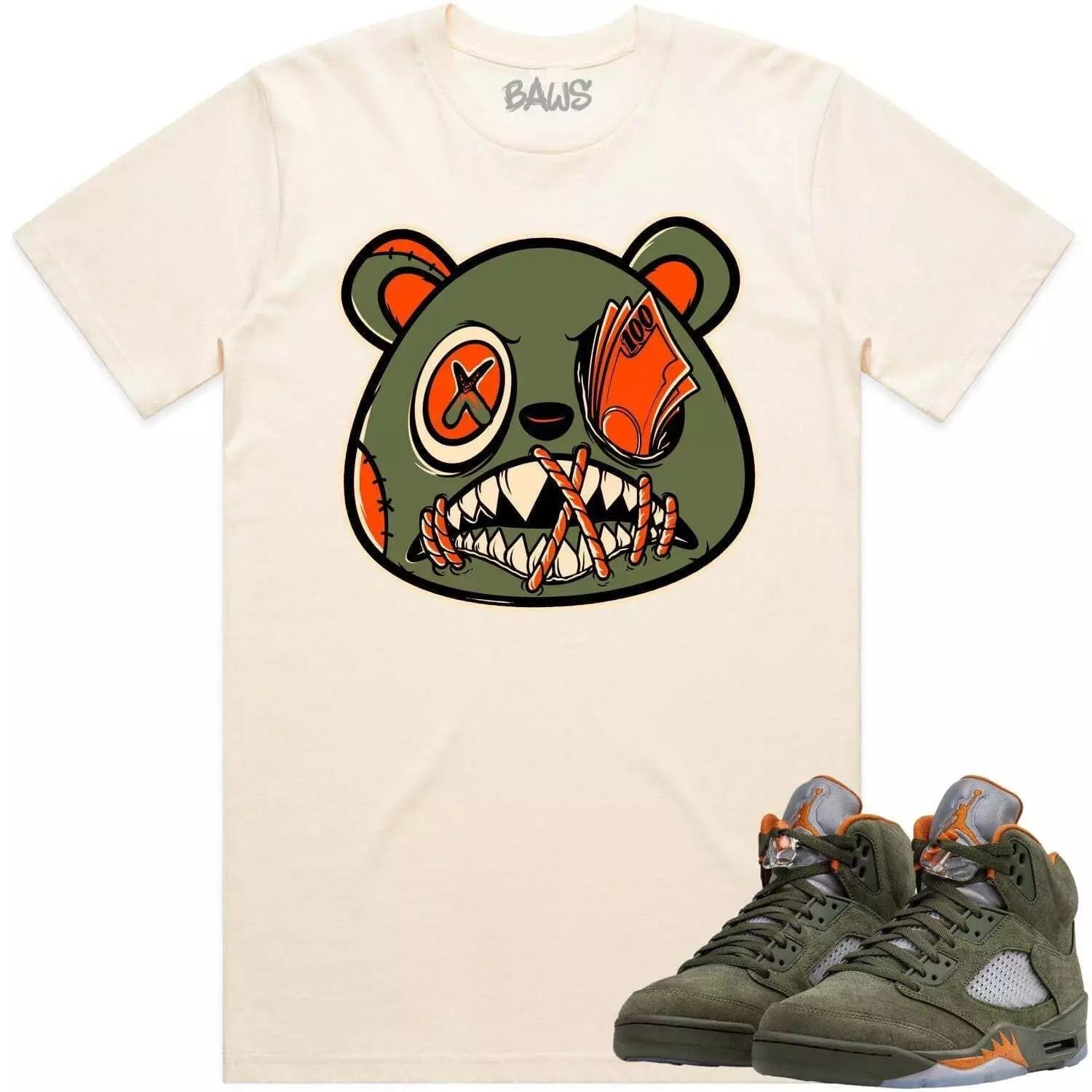 Money Talk Bear Sneaker Shirt Made To Match Jordan 14 Retro T-Shirt, Sneaker Match Tee