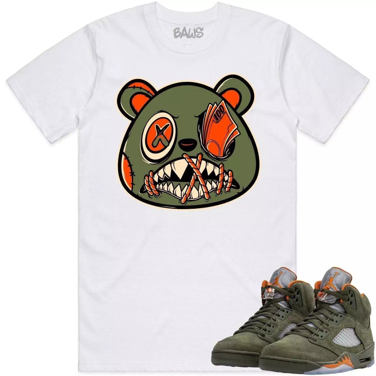Money Talk Bear Sneaker Shirt Made To Match Jordan 14 Retro T-Shirt, Sneaker Match Tee