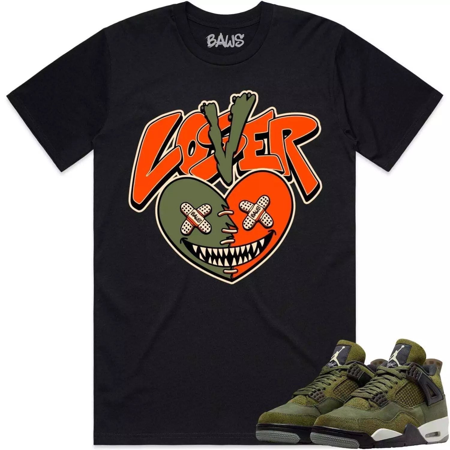 No Lose Utility Shirt Dark to Match Air Trainer 1 Utility SP / DH7338-001 T-Shirt, Sneaker Match Tee