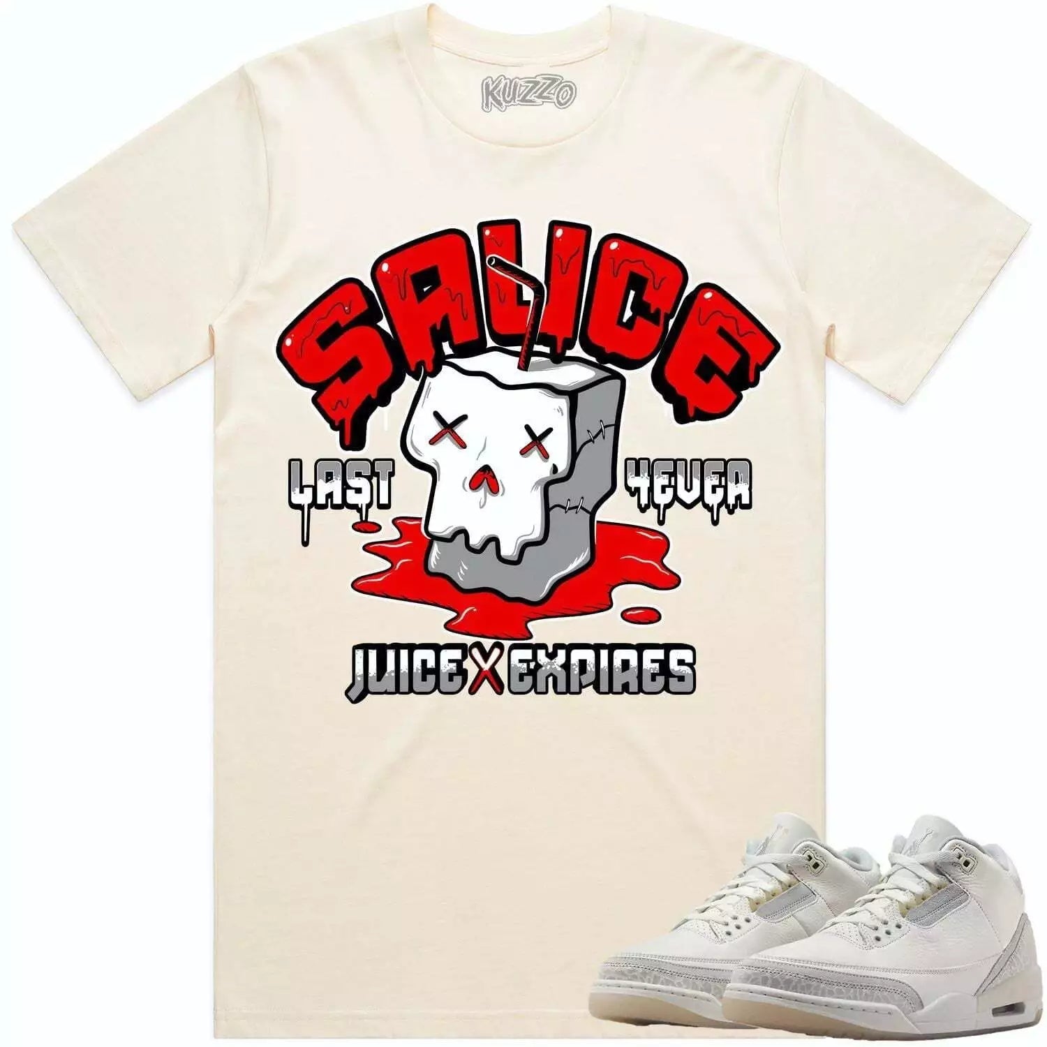 We Outside Shirt Tan to Match Air Jordan 3 SE Canvas Muslin DH7139-100 T-Shirt, Sneaker Match Tee