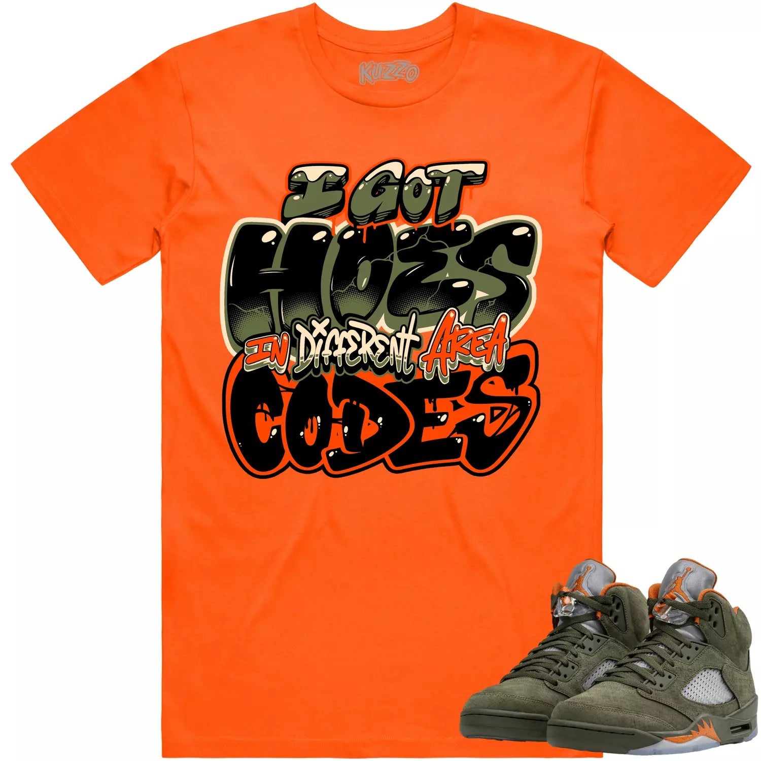 We Outside Shirt to Match Jordan 1 High Zoom CMFT Olive Aura / CT0979-102 T-Shirt, Sneaker Match Tee