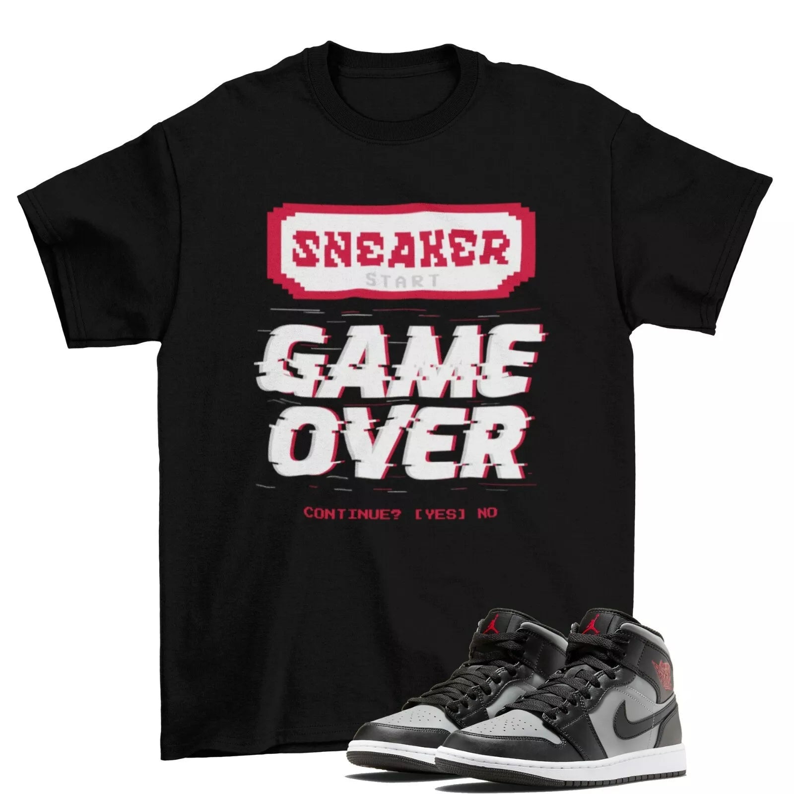 Game Over Shirt Red to Match Jordan 6 Retro Reverse Oreo CT8529-112 T-Shirt, Sneaker Match Tee
