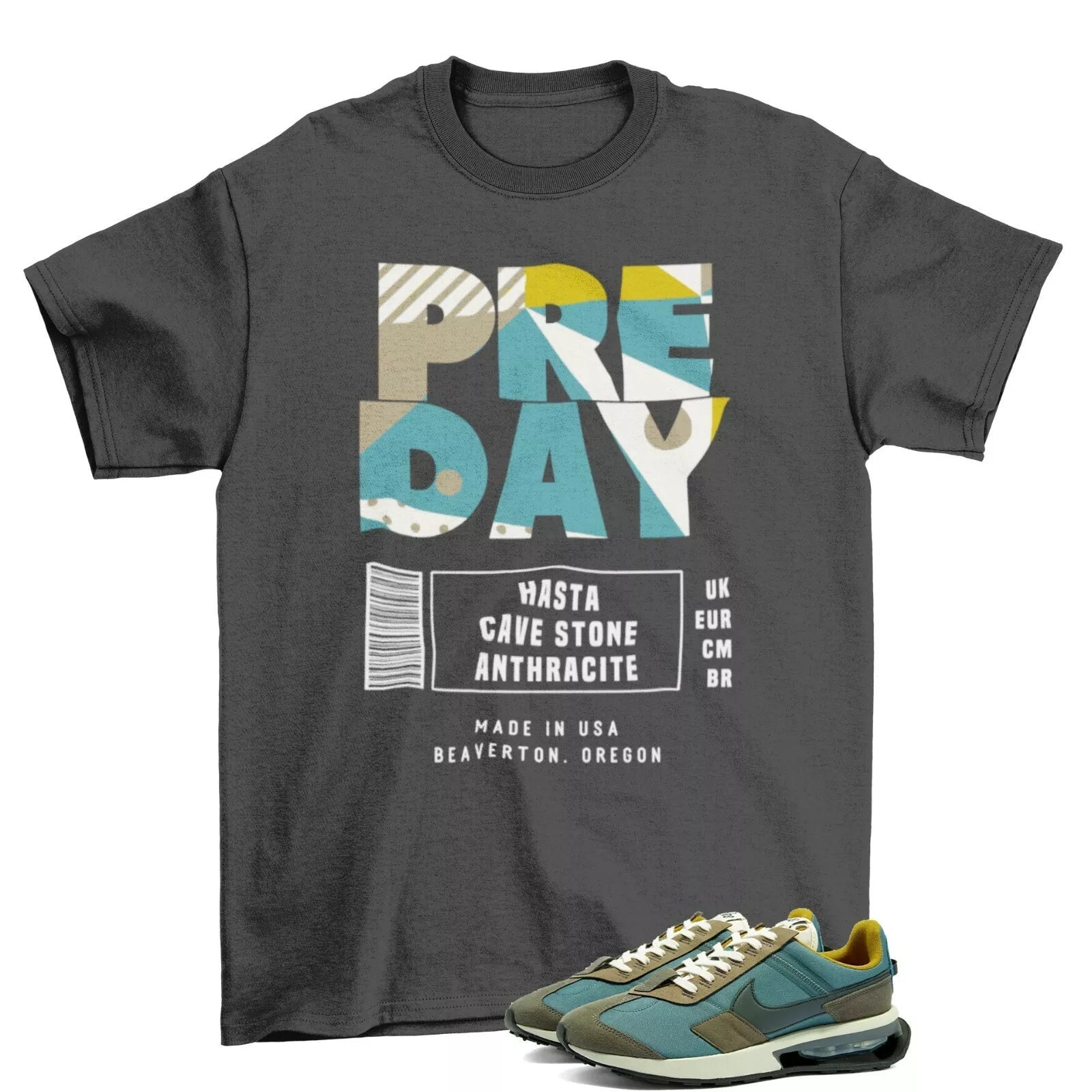 Proof Sneaker Shirt Teal to Match Jordan 4 Oxidized Green FQ8138-103 T-Shirt, Sneaker Match Tee
