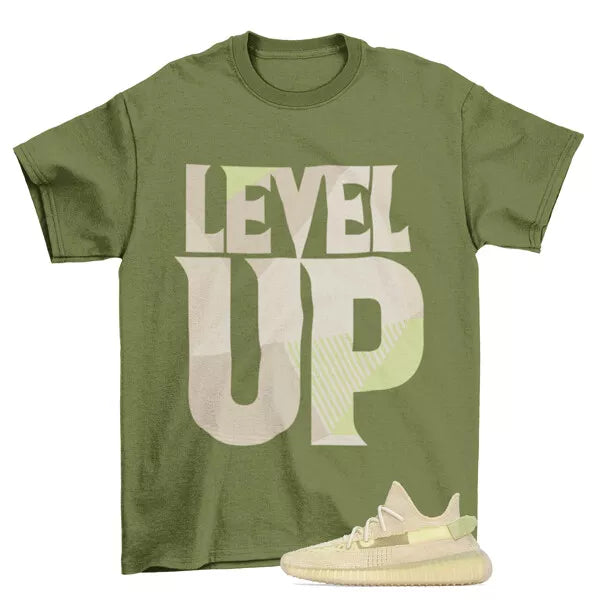Level Up Flax Sneaker Shirt to Match Yeezy Boost 350 v2 Flax T-Shirt, Sneaker Match Tee