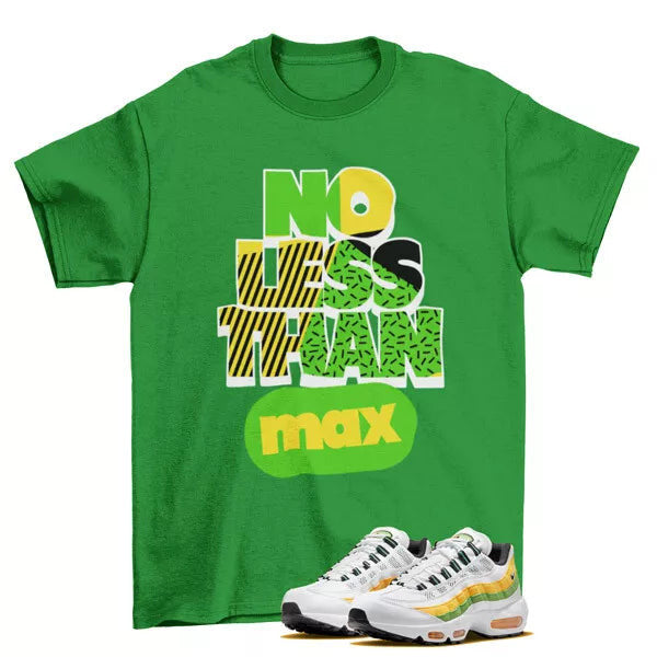No Less Shirt to Match Air Max 95 Green Apple Tour Yellow / DQ3429-100 T-Shirt, Sneaker Match Tee