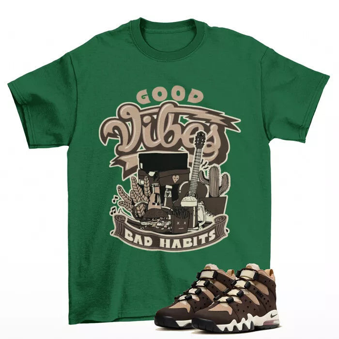 Vibes Shirt Green to Match Air Max 2 CB 94 Baroque Brown FJ7013-200 T-Shirt, Sneaker Match Tee