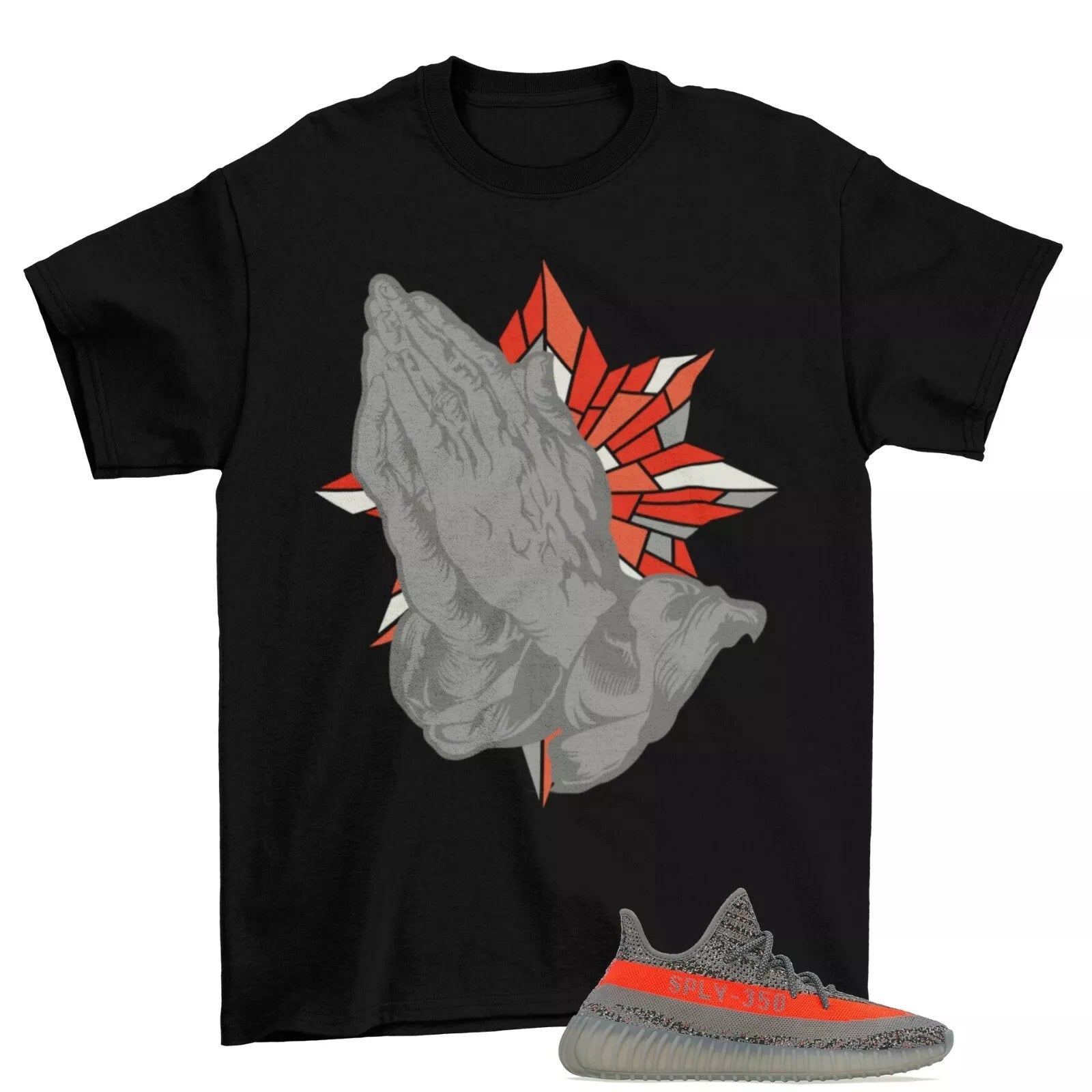 Blessed Sneaker Shirt Black to MatchYeezy 350 Boost V2 Beluga RF T-Shirt, Sneaker Match Tee