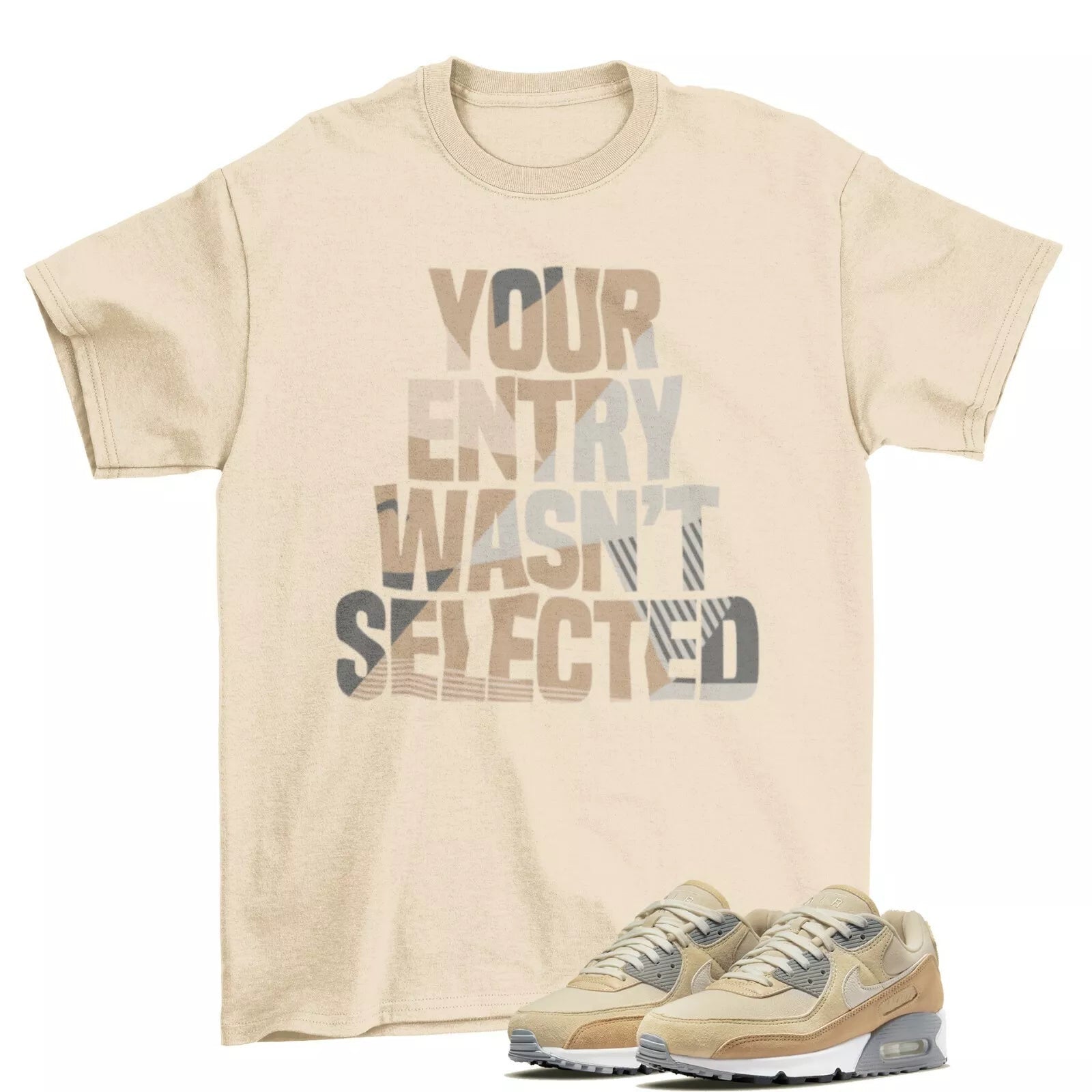 Sneaker L Sand Drift Shirt to Air Max 90 Premium Hemp Sand Drift / DA1641 201 T-Shirt, Sneaker Match Tee