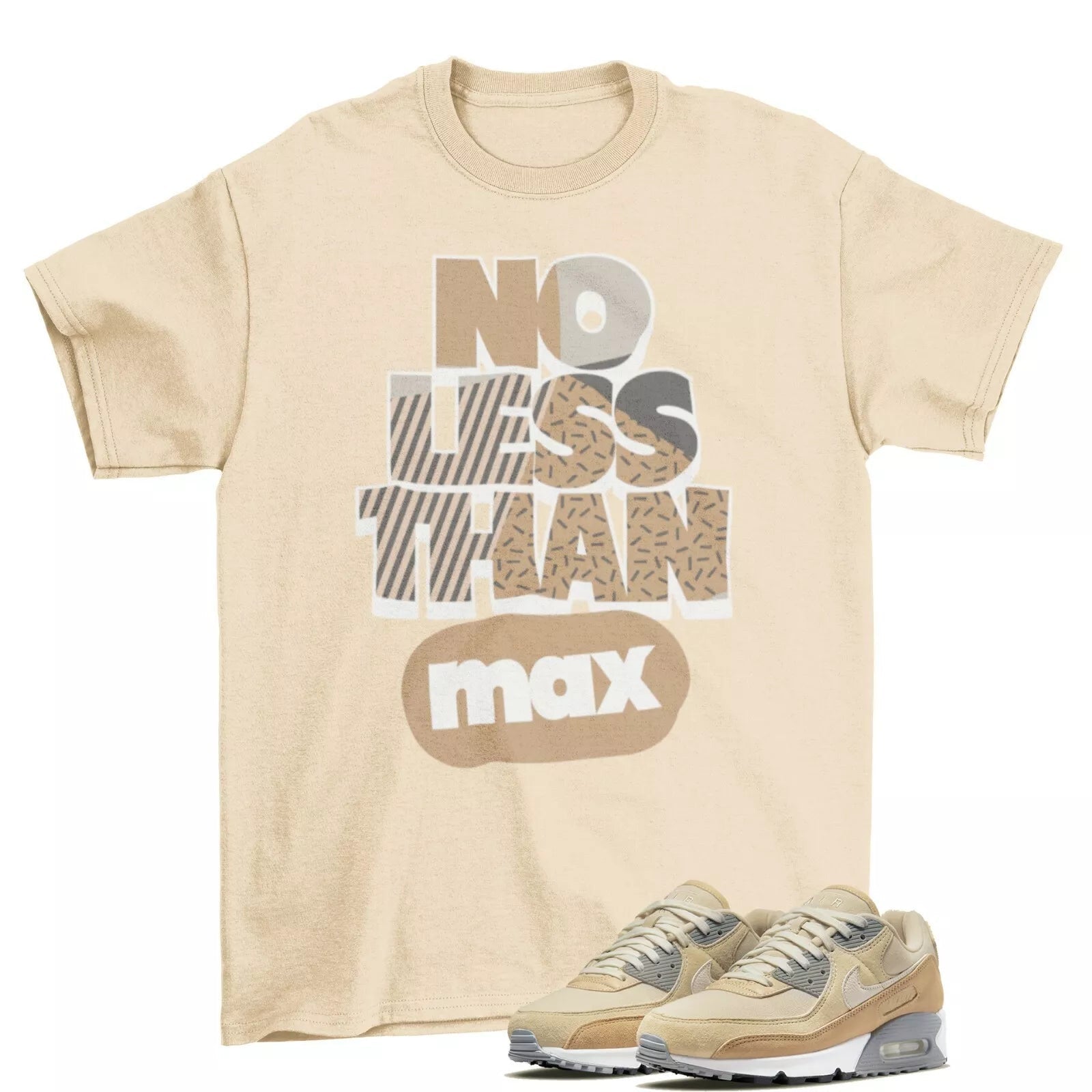 No Less Sand Drift Shirt to Air Max 90 Premium Hemp Sand Drift / DA1641 201 T-Shirt, Sneaker Match Tee