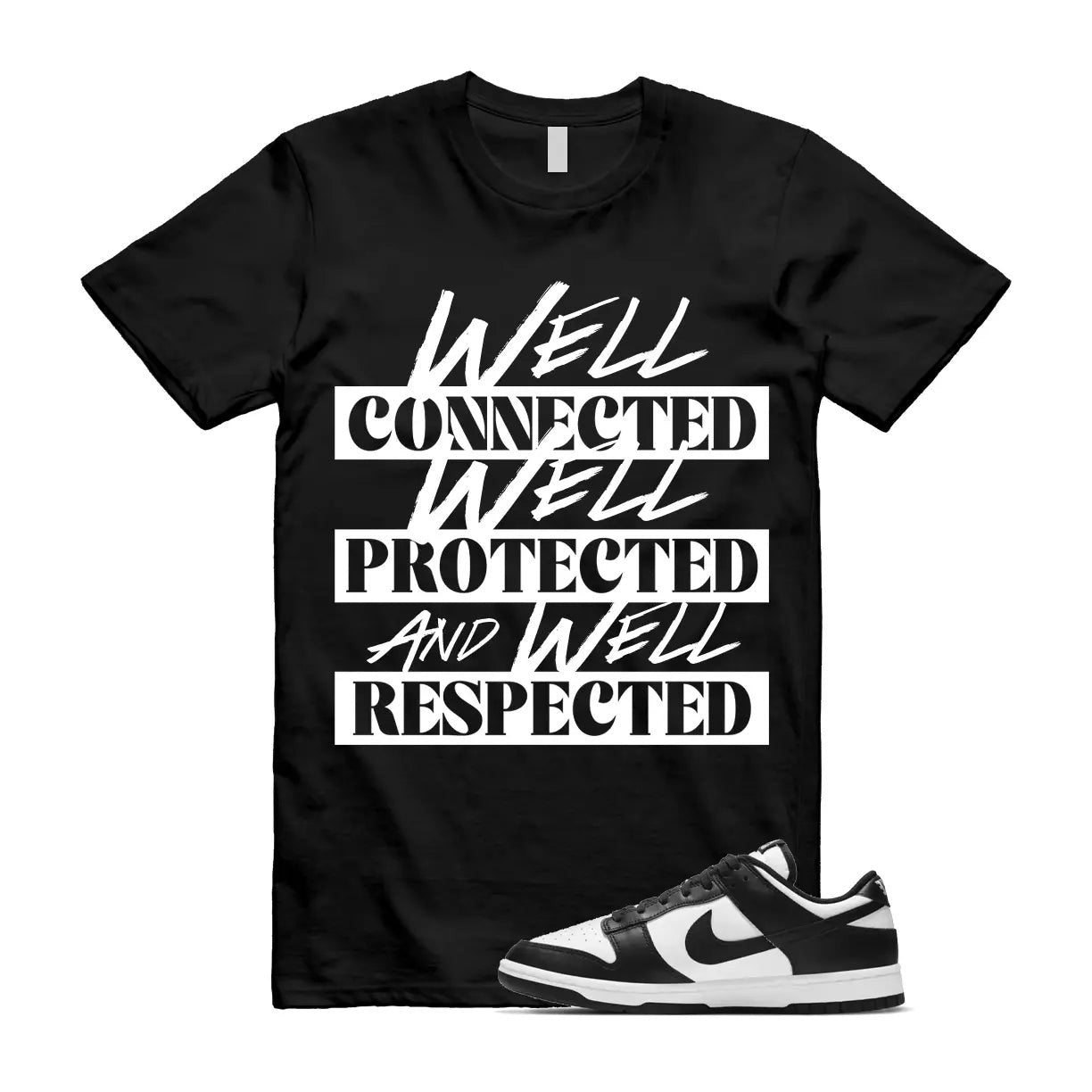 Dunk Panda White Black Low Retro Classic Traditional T Shirt Match WELL T-Shirt, Sneaker Match Tee