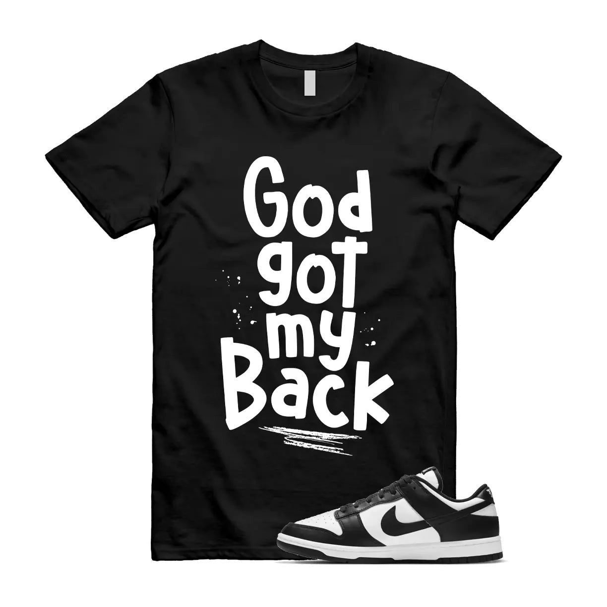 Dunk Panda White Black Low Retro Classic Traditional T Shirt Match GOD T-Shirt, Sneaker Match Tee