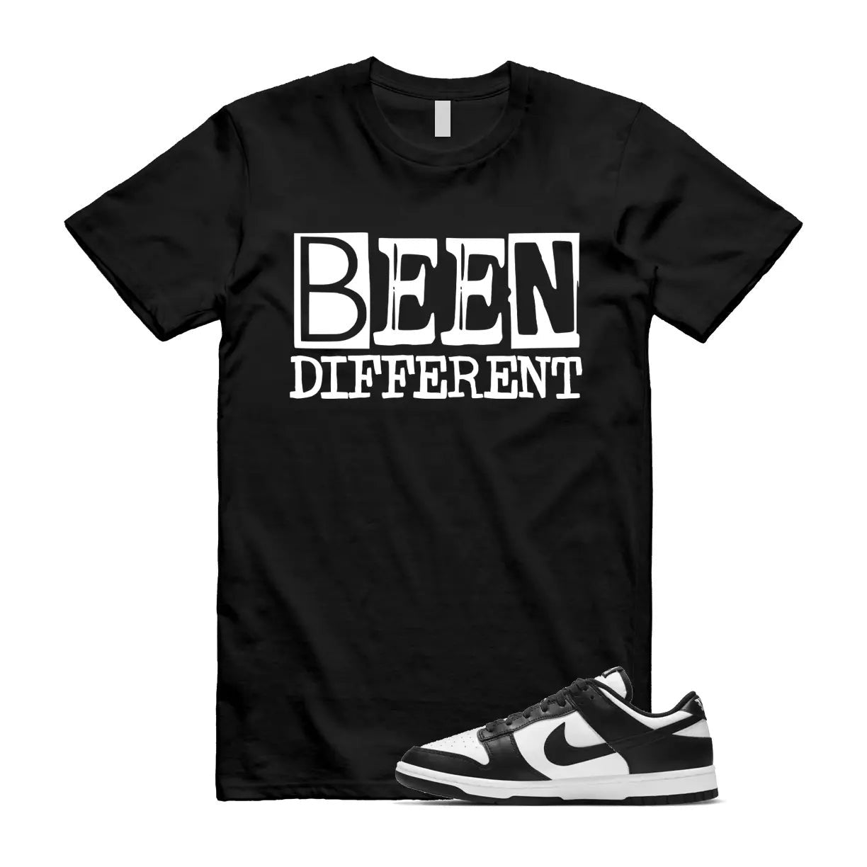 Dunk Panda White Black Low Retro Classic Traditional T Shirt Match BEEN T-Shirt, Sneaker Match Tee