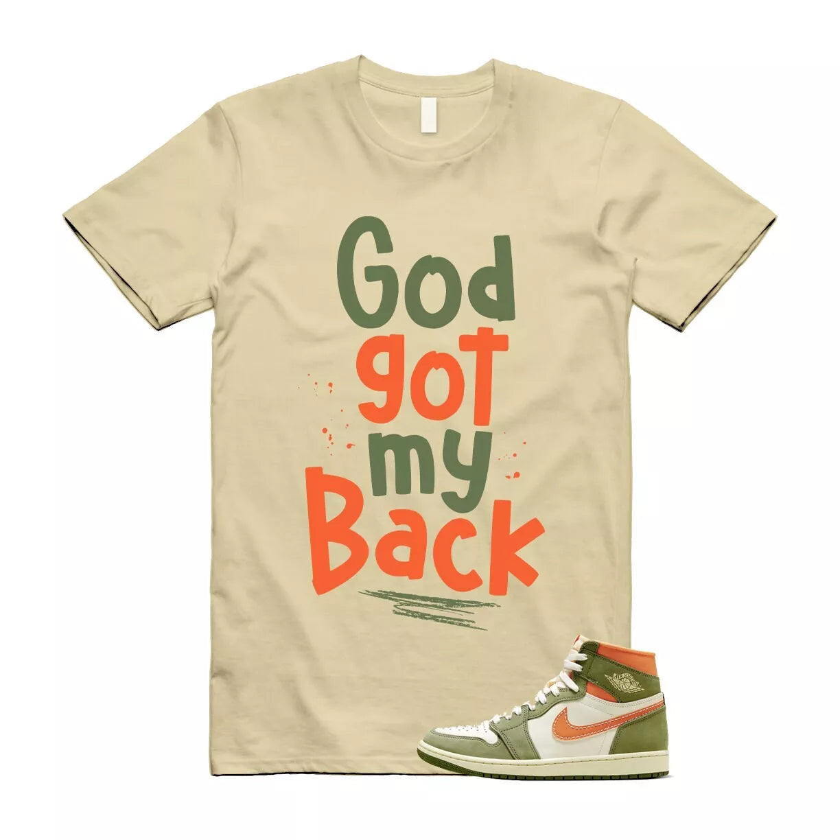 Craft Celadon 1 Sky J Light Olive Bright Mandarin Coconut Milk T Shirt Match GOD T-Shirt, Sneaker Match Tee