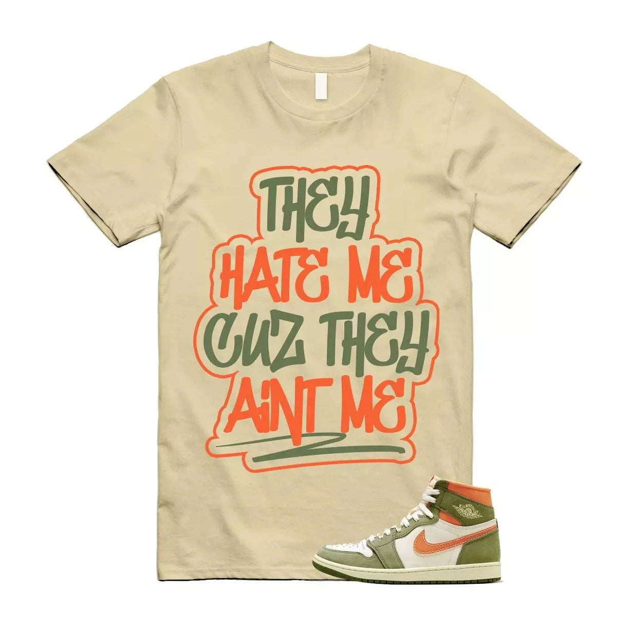 Craft Celadon 1 Sky J Olive Bright Mandarin Coconut Milk T Shirt Match AINT ME T-Shirt, Sneaker Match Tee