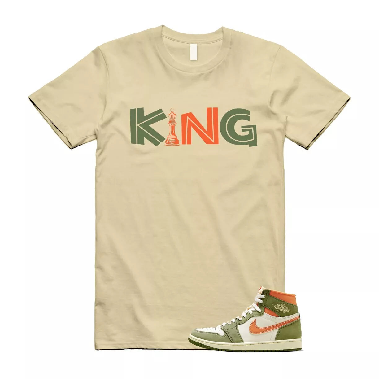 Craft Celadon 1 Sky J Olive Bright Mandarin Coconut Milk T Shirt Match KING T-Shirt, Sneaker Match Tee