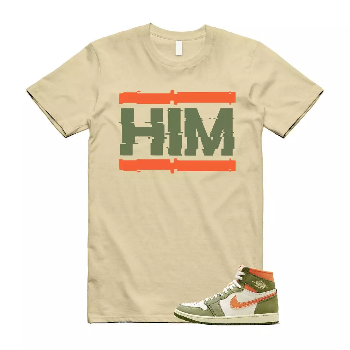 Craft Celadon 1 Sky J Olive Bright Mandarin Coconut Milk T Shirt Match HIM T-Shirt, Sneaker Match Tee