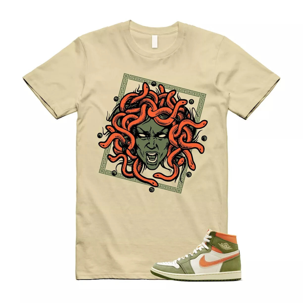 Craft Celadon 1 Sky J Light Olive Bright Mandarin Coconut Milk T Shirt Match SHM T-Shirt, Sneaker Match Tee