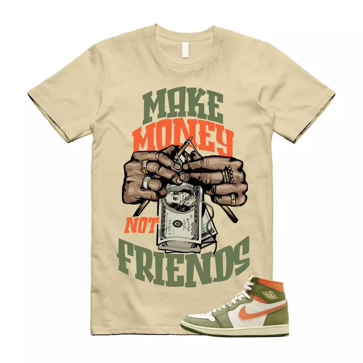 Craft Celadon 1 Sky J Light Olive Bright Mandarin Coconut Milk T Shirt Match MM T-Shirt, Sneaker Match Tee