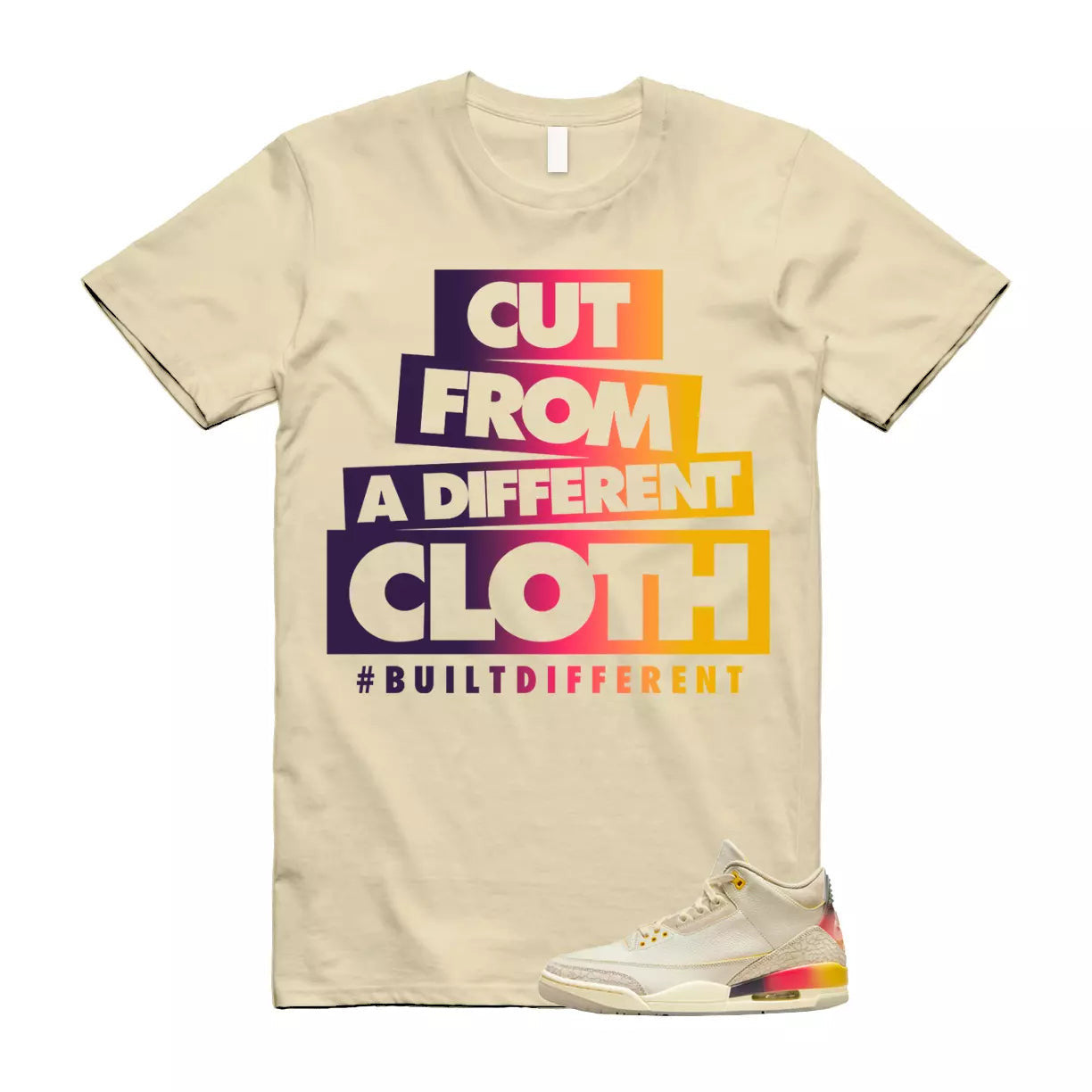 Balvin 3 Medellin Sunset Gradient Multicolor Retro SP T Shirt Match CLOTH T-Shirt, Sneaker Match Tee