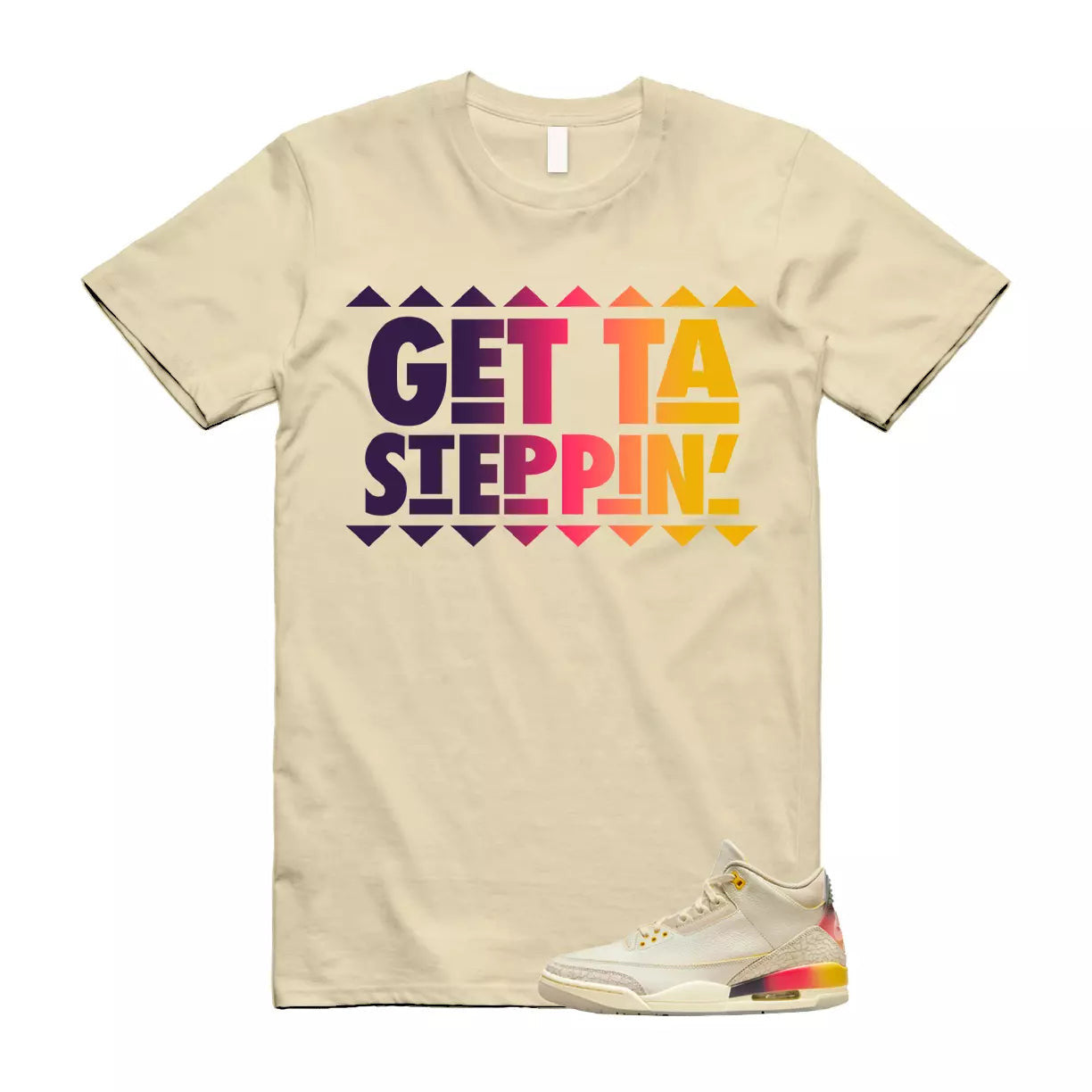 Balvin 3 Medellin Sunset Gradient Multicolor Retro SP T Shirt Match GET T-Shirt, Sneaker Match Tee