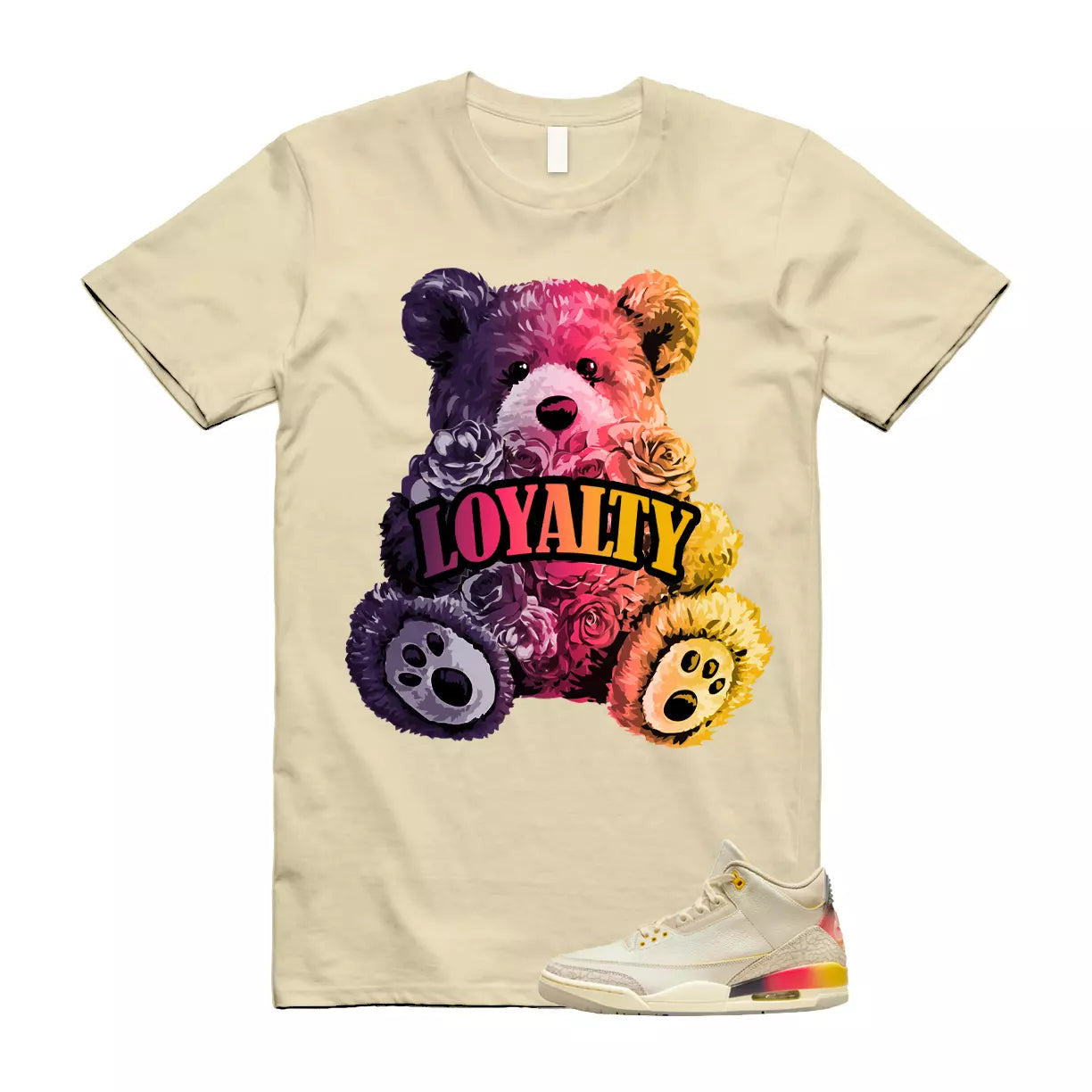 Balvin 3 Medellin Sunset Gradient Multicolor Retro SP T Shirt Match LYLTY T-Shirt, Sneaker Match Tee