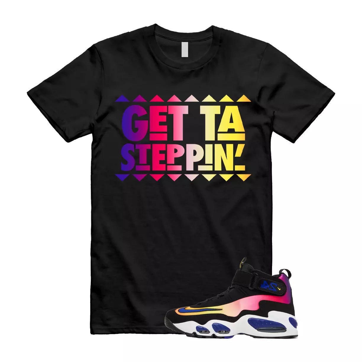 Air Griffey Max 1 Los Angeles Sunset 24 Purple Pink Blue T Shirt Match GET T-Shirt, Sneaker Match Tee