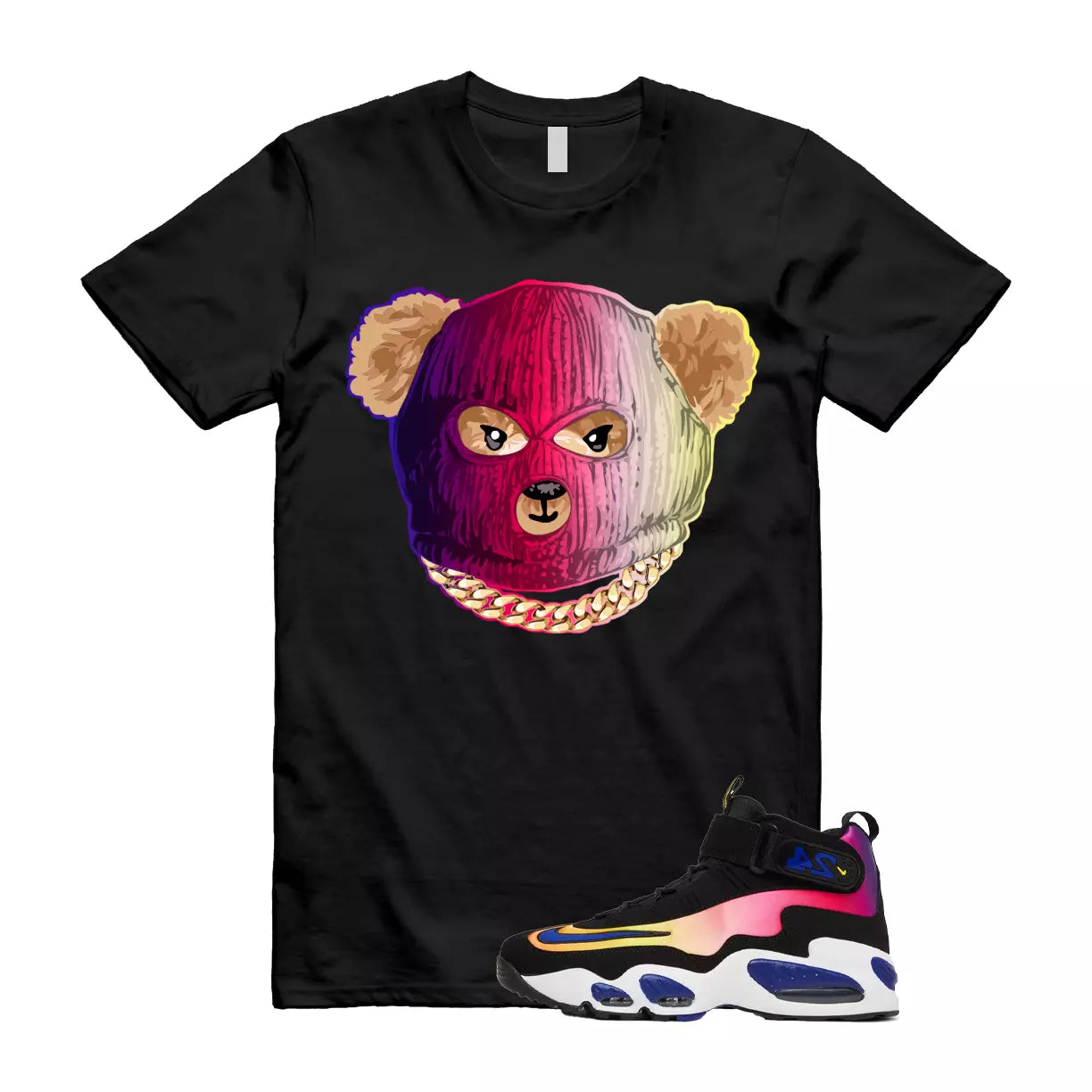 Air Griffey Max 1 Los Angeles Sunset 24 Purple Pink Blue T Shirt Match SKI T-Shirt, Sneaker Match Tee
