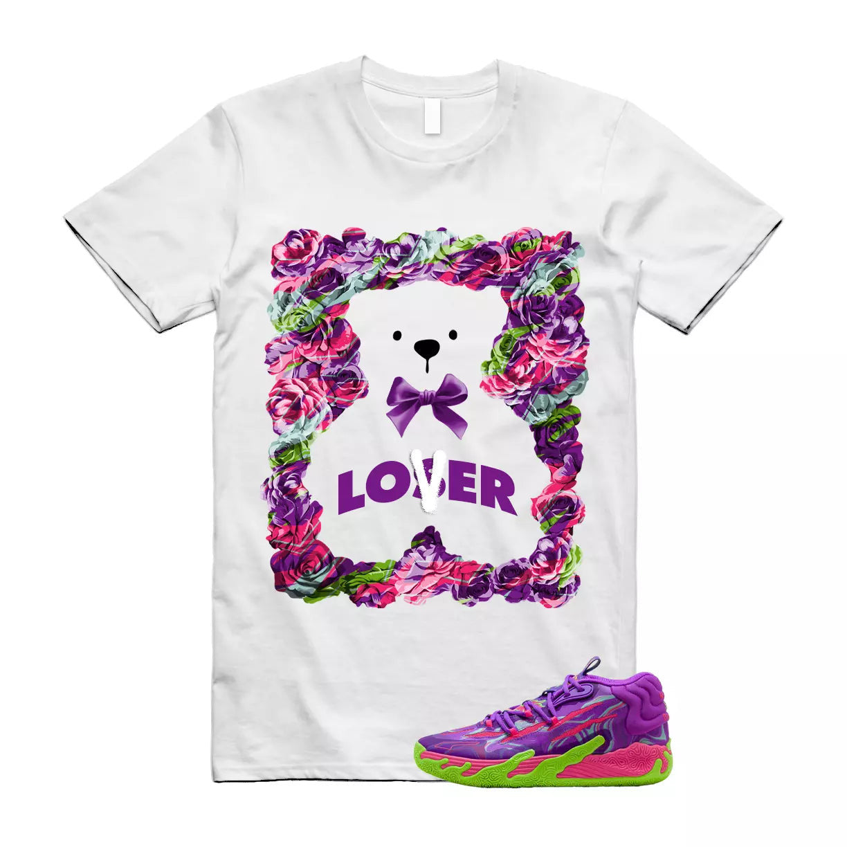 Puma Toxic LaMelo Ball Purple Glimmer Green Gecko 03 Slime T Shirt Match LO2 T-Shirt, Sneaker Match Tee