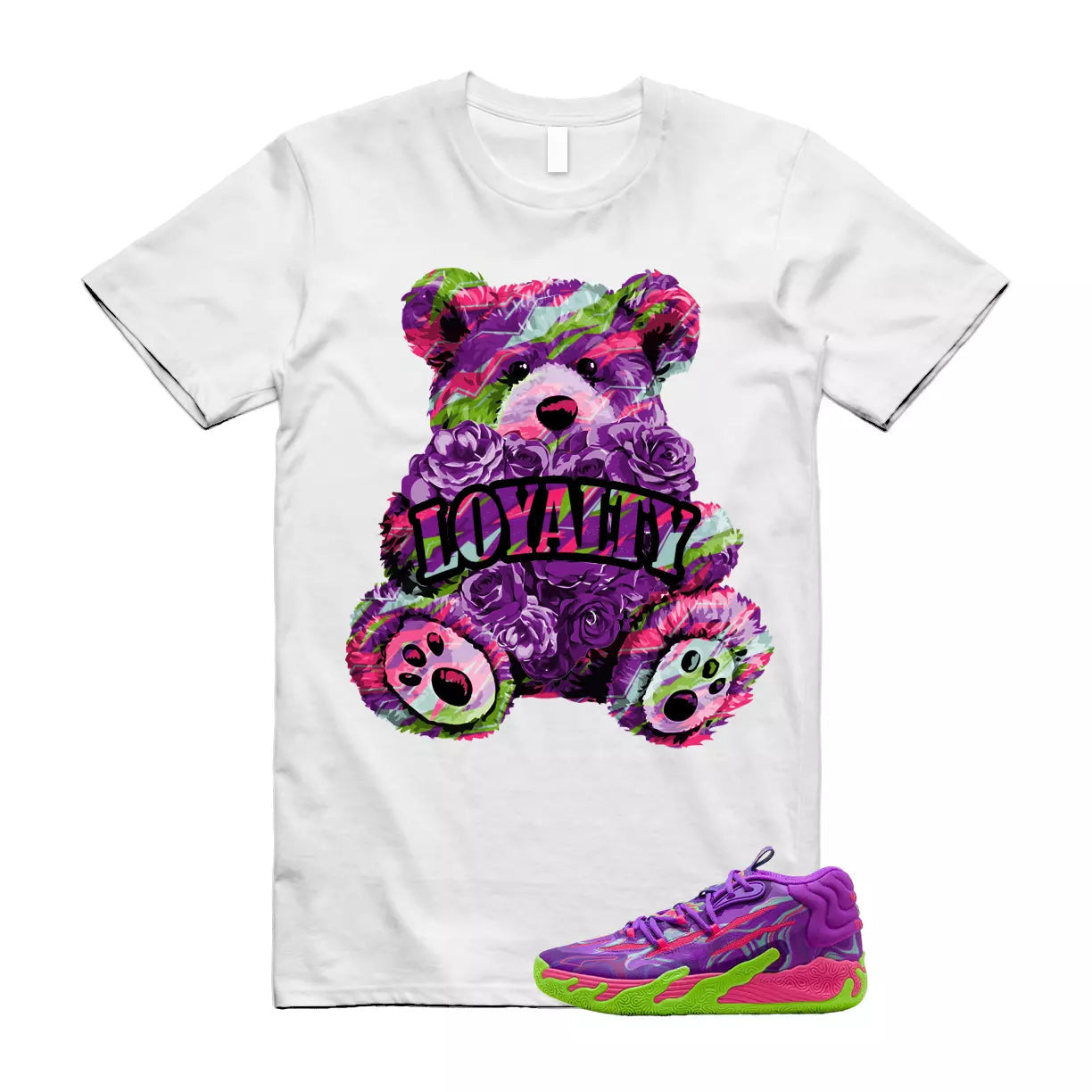 Puma Toxic LaMelo Ball Purple Glimmer Green Gecko 03 Slime T Shirt Match LYLTY T-Shirt, Sneaker Match Tee