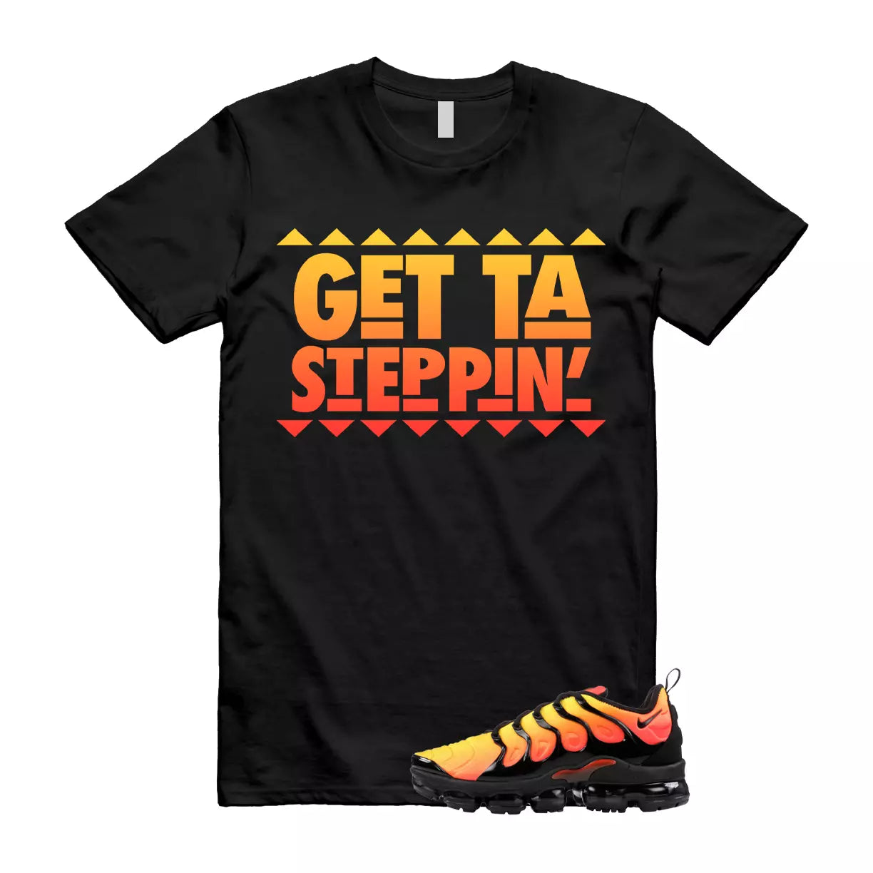 VaporMax Crimson Total Orange Plus Black T Shirt Match GET T-Shirt, Sneaker Match Tee